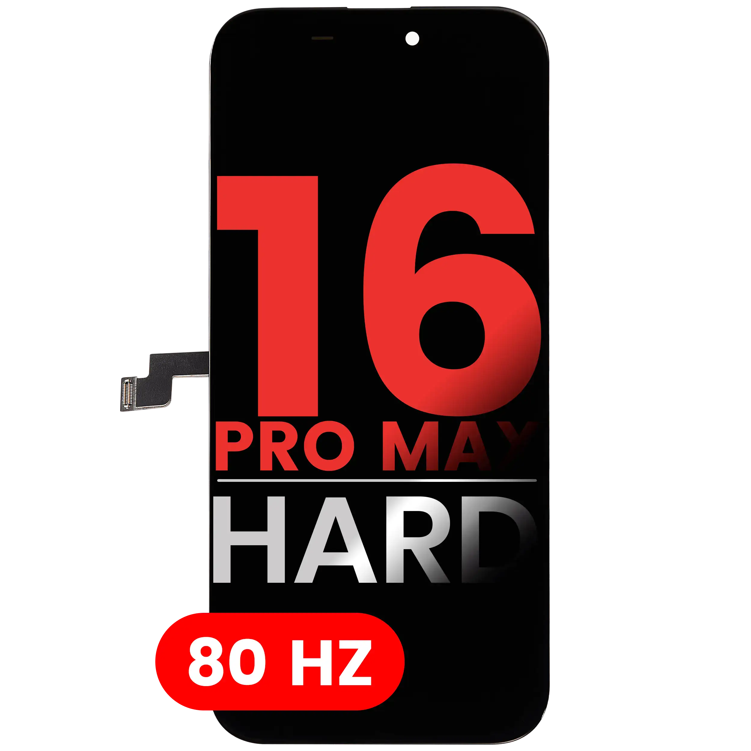 DD | Replacement Touch Screen | Hard OLED | For iPhone 16 Pro Max | Black