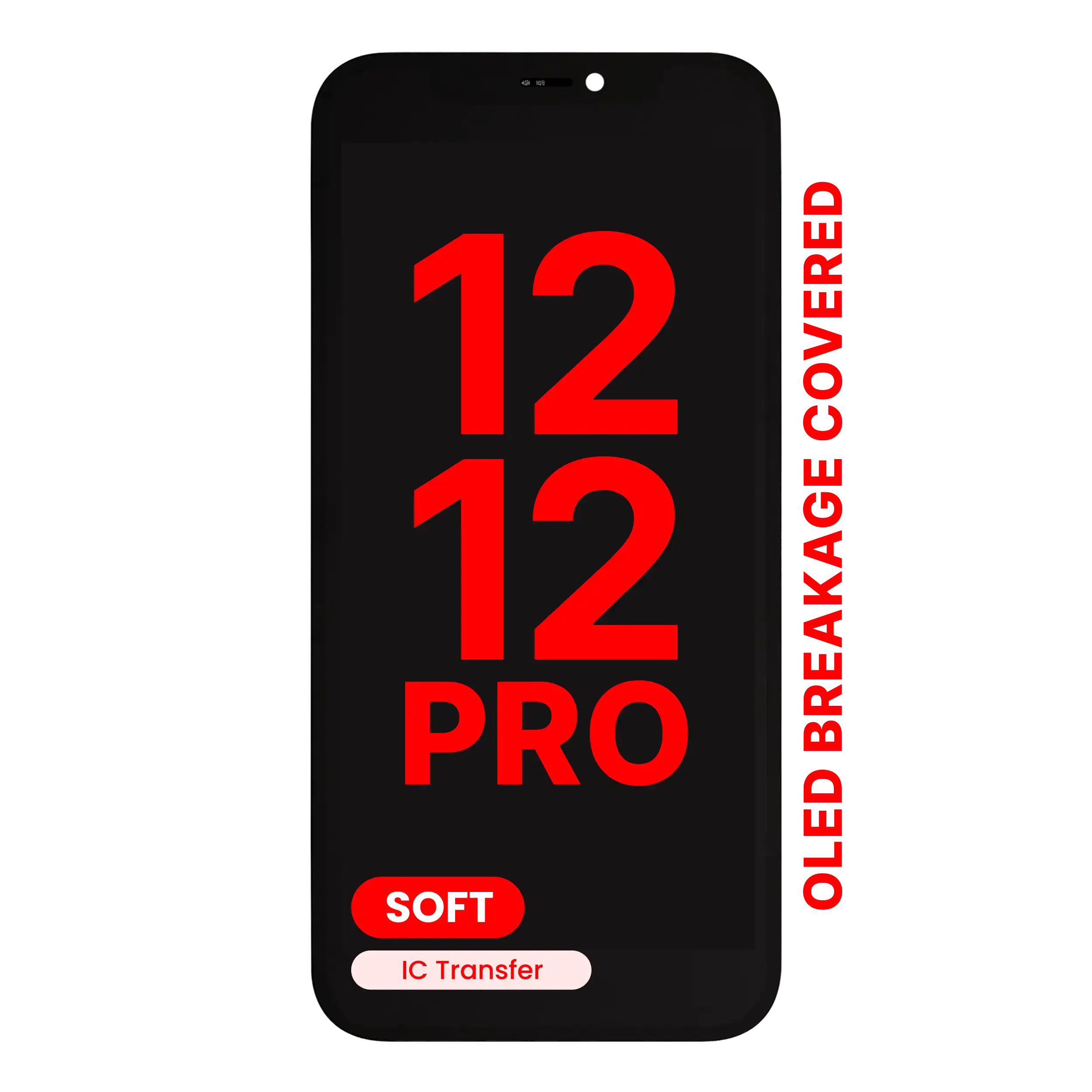A.Replacement DD Premium Soft OLED Touch Screen for iPhone 12 / 12 Pro