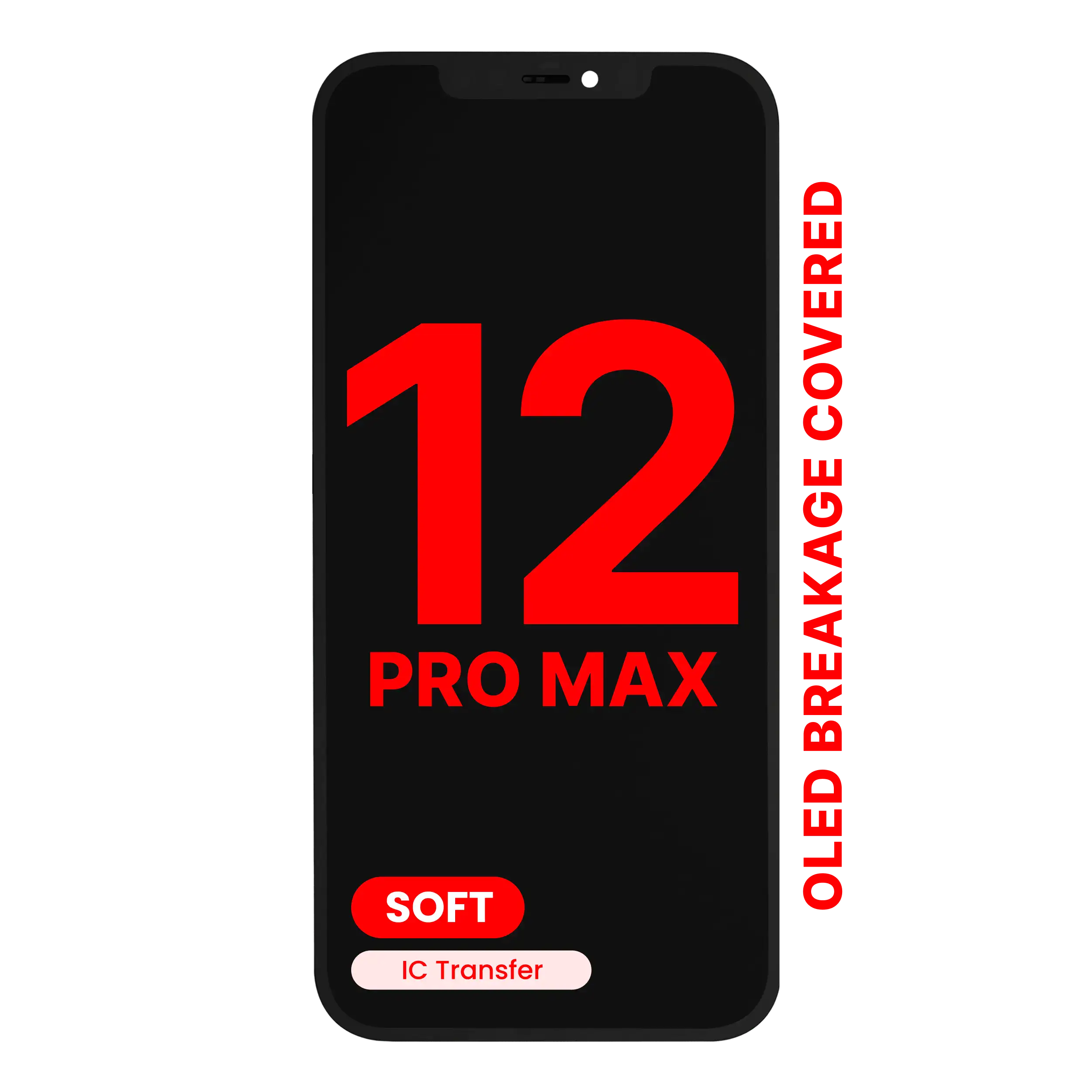 A.Replacement DD Premium Soft OLED Touch Screen for iPhone 12 Pro Max