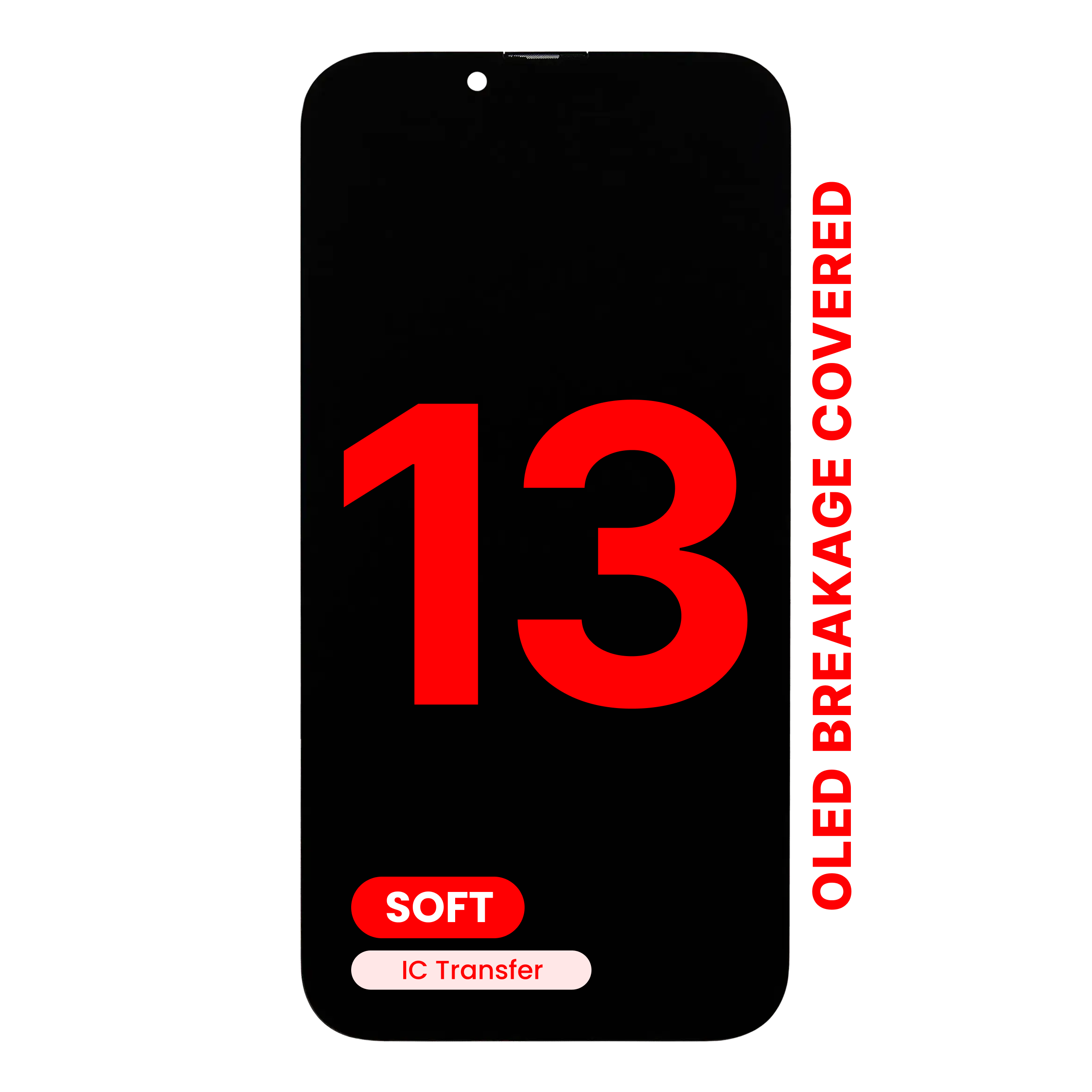A.Replacement DD Premium Soft OLED Touch Screen for iPhone 13