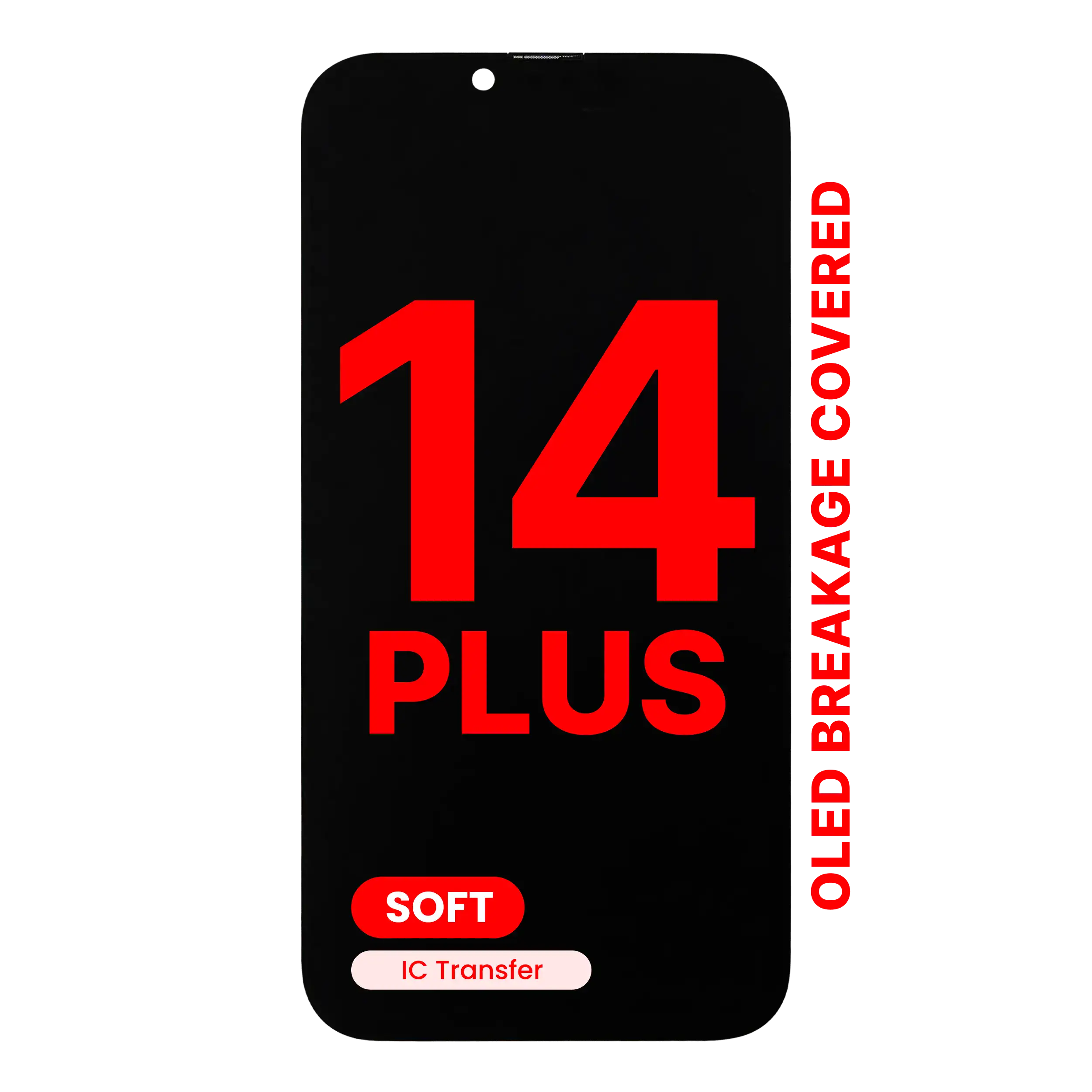 A.Replacement DD Premium Soft OLED Touch Screen for iPhone 14 Plus