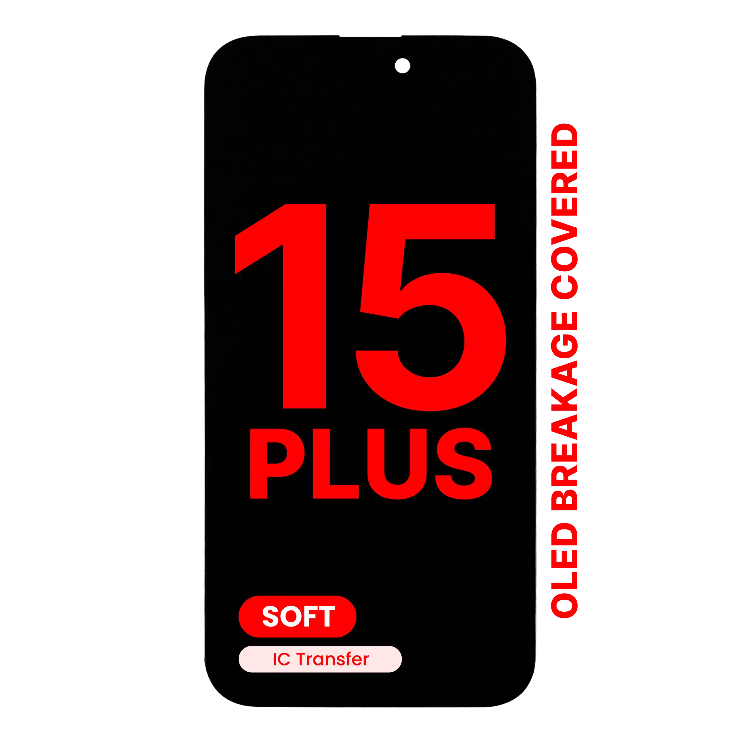A.Replacement DD Premium Soft OLED Touch Screen for iPhone 15 Plus