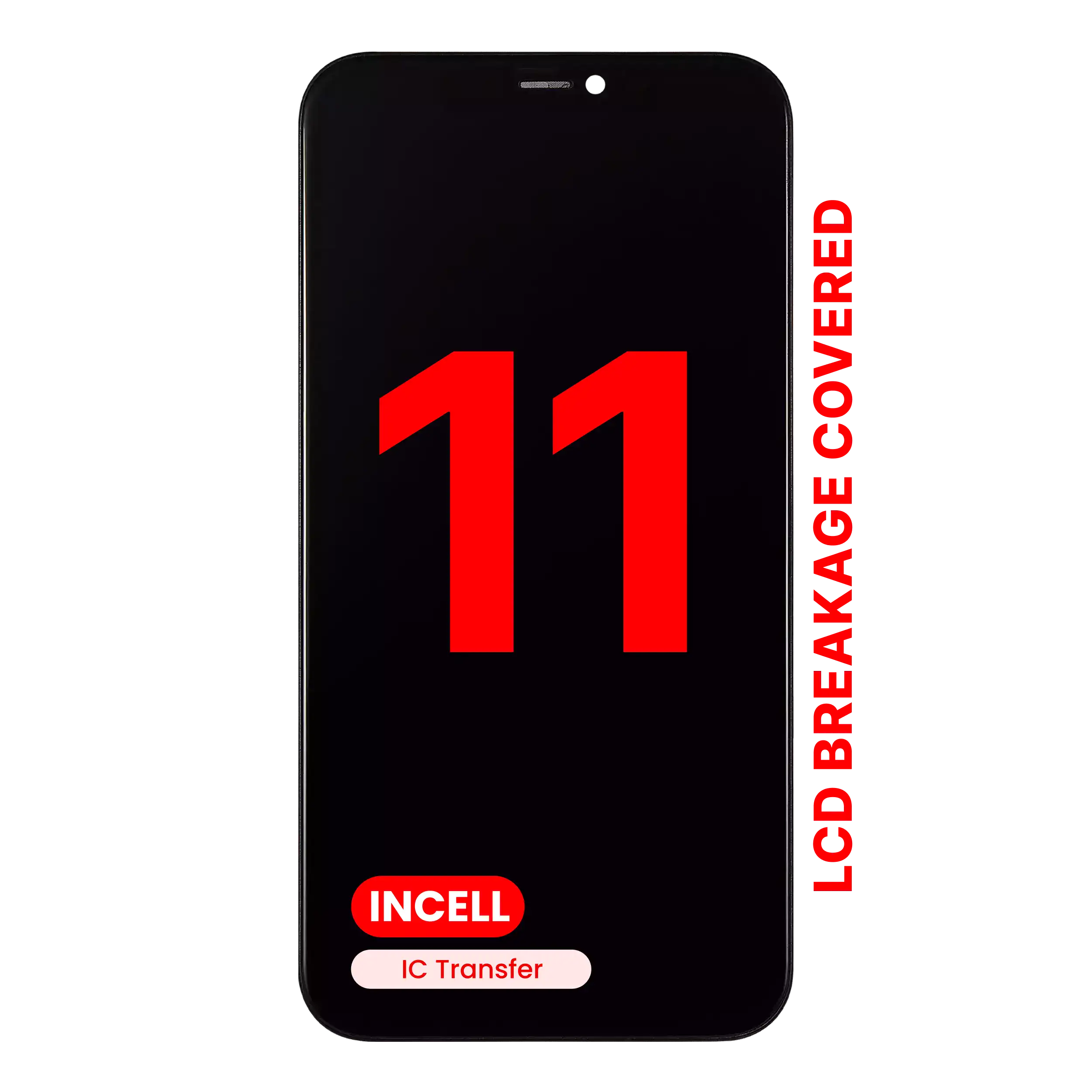 LCD Assembly With Steel Plate Pre-Installed For iPhone 11