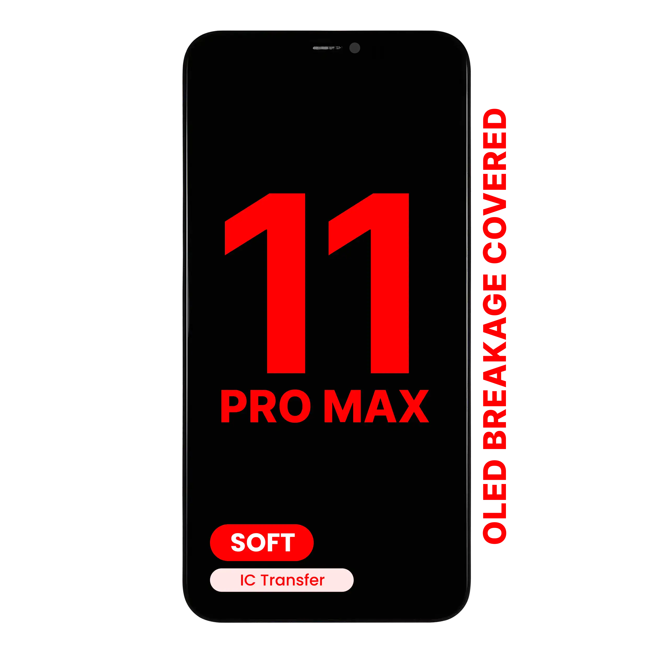 A.Replacement DD Premium Soft OLED Touch Screen for iPhone 11 Pro Max