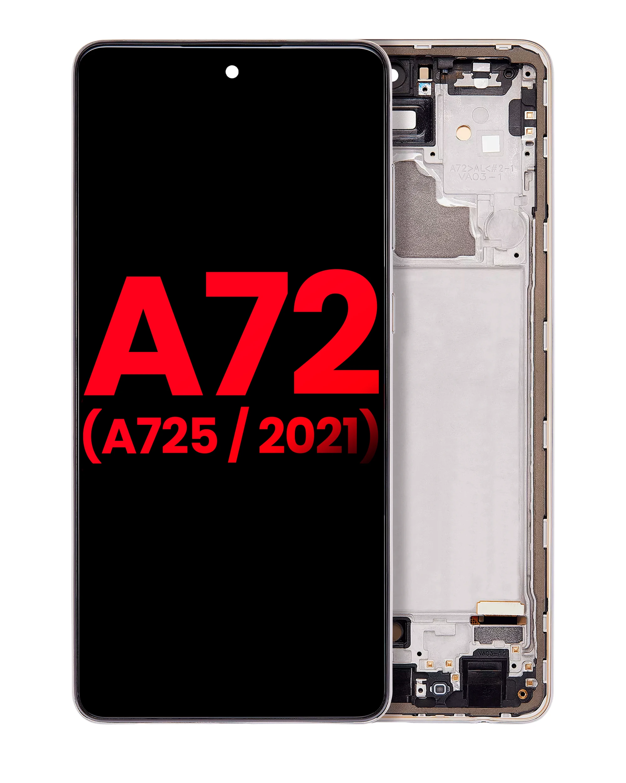 OLED Assembly With Frame For Samsung A72 (A725 / 2021) (6.36″) (Awesome White)