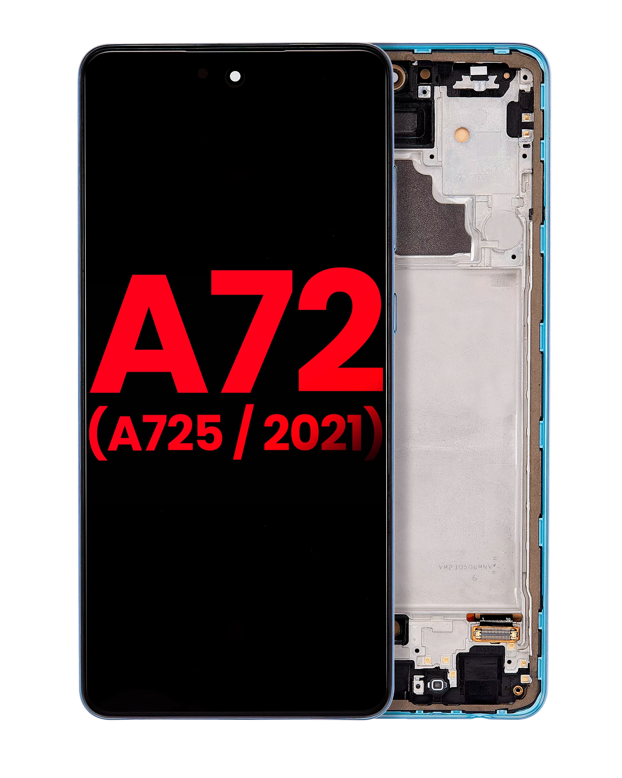 OLED Assembly With Frame For Samsung A72 (A725 / 2021) (6.67″) (Awesome Blue)