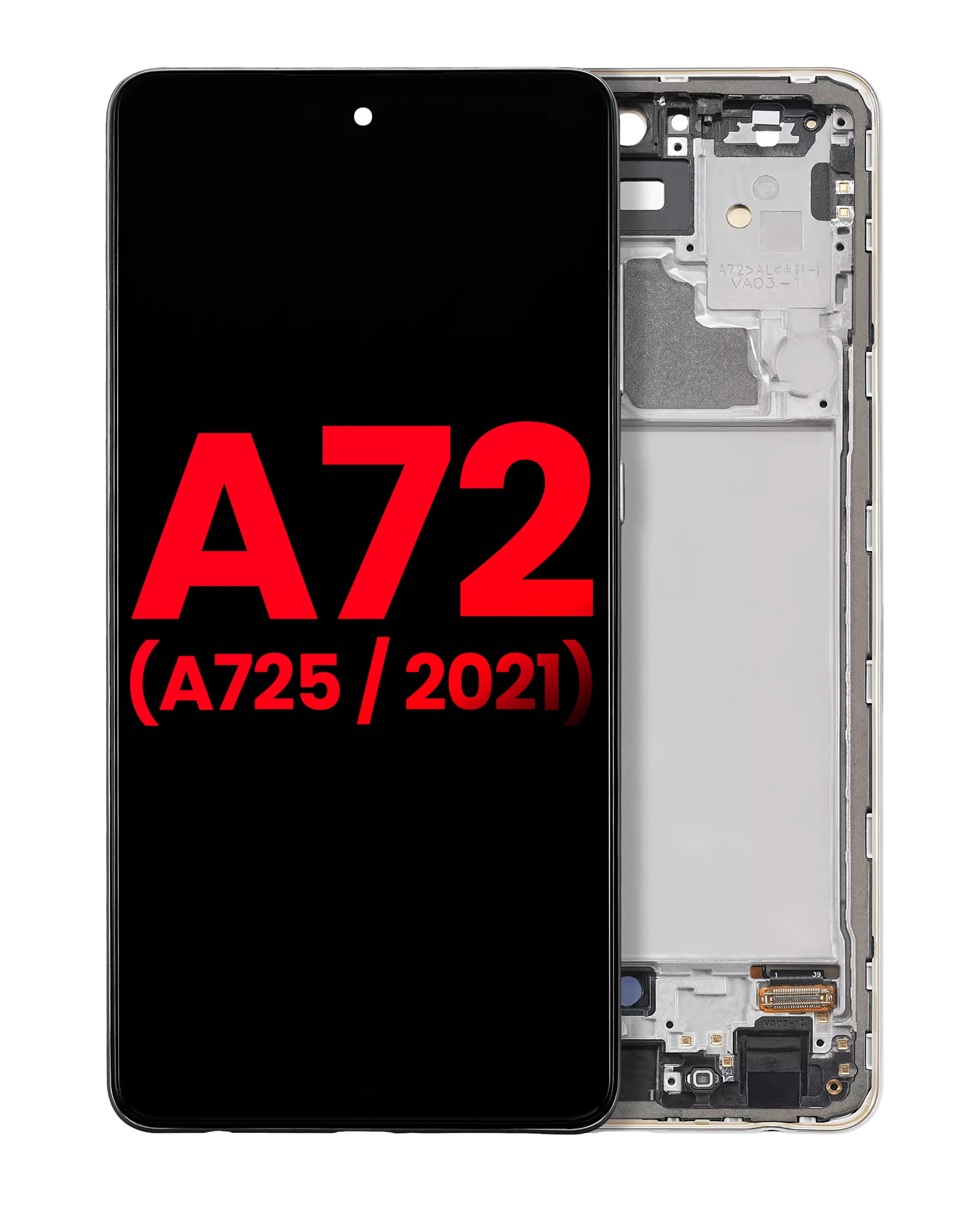 OLED Assembly With Frame For Samsung A72 (A725 / 2021) (6.67″) (Awesome White)