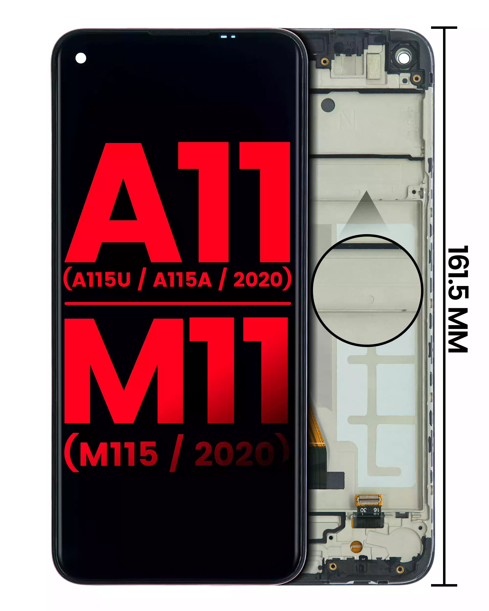 LCD Assembly With Frame For Samsung Galaxy A11 (A115U / A115A / 2020) / M11 (M115 / 2020) (US Version)