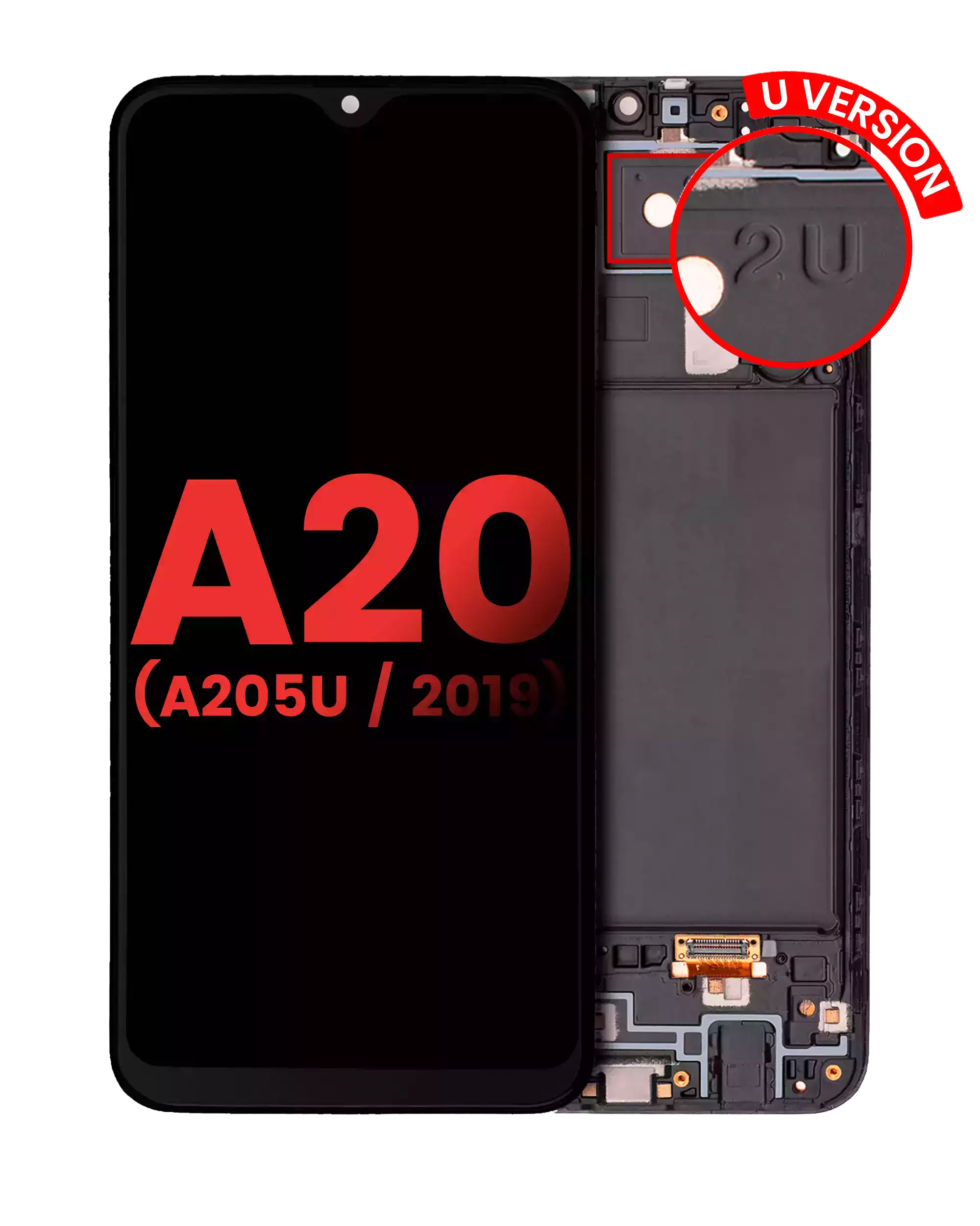 OLED Assembly With Frame For Samsung Galaxy A20 (A205U / 2019) (U Version)