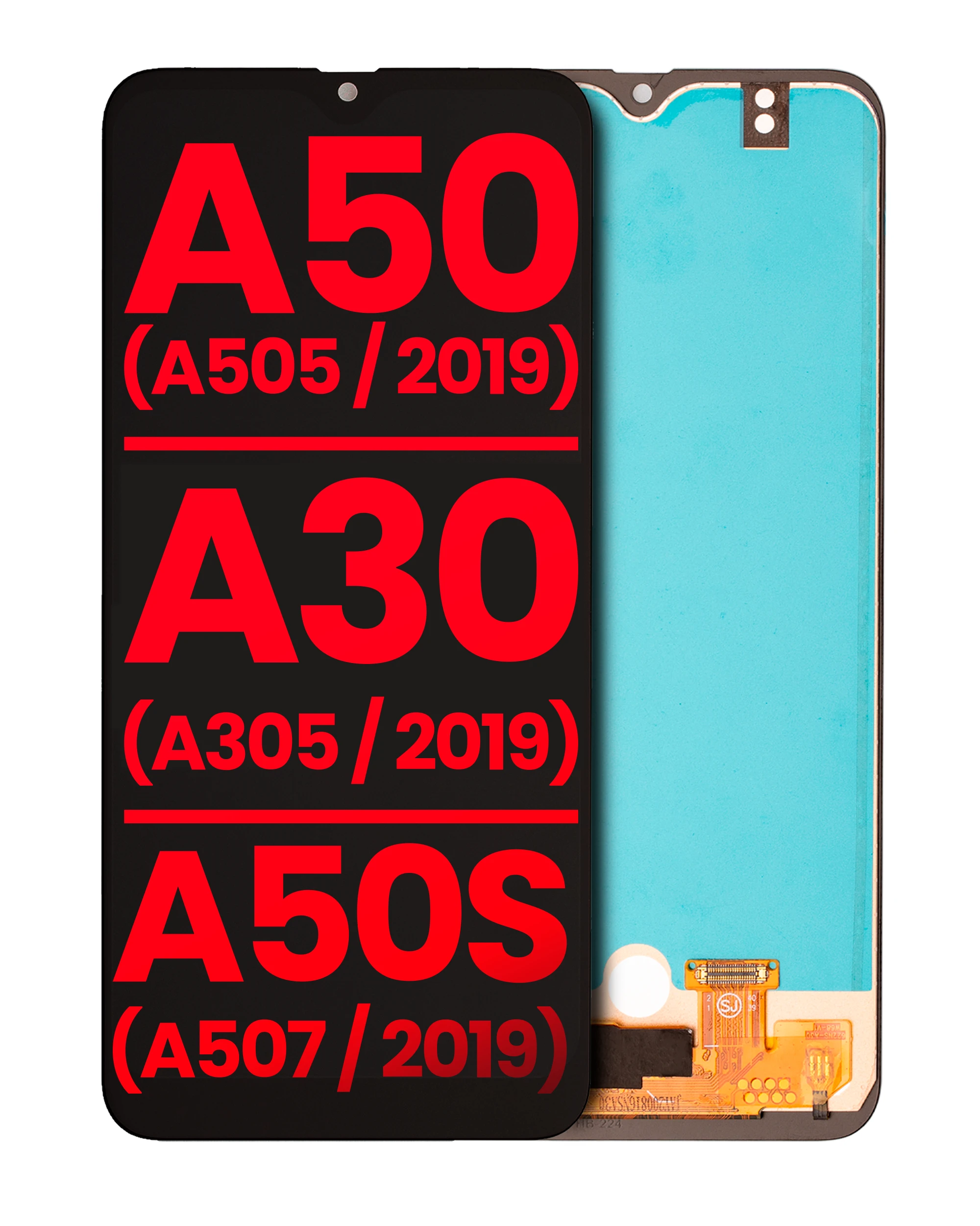 OLED Assembly Without Frame (With Finger Print Sensor) For Samsung Galaxy A50 (A505 / 2019) / A30 (A305 / 2019) / A50s (A507 / 2019) (All Models)