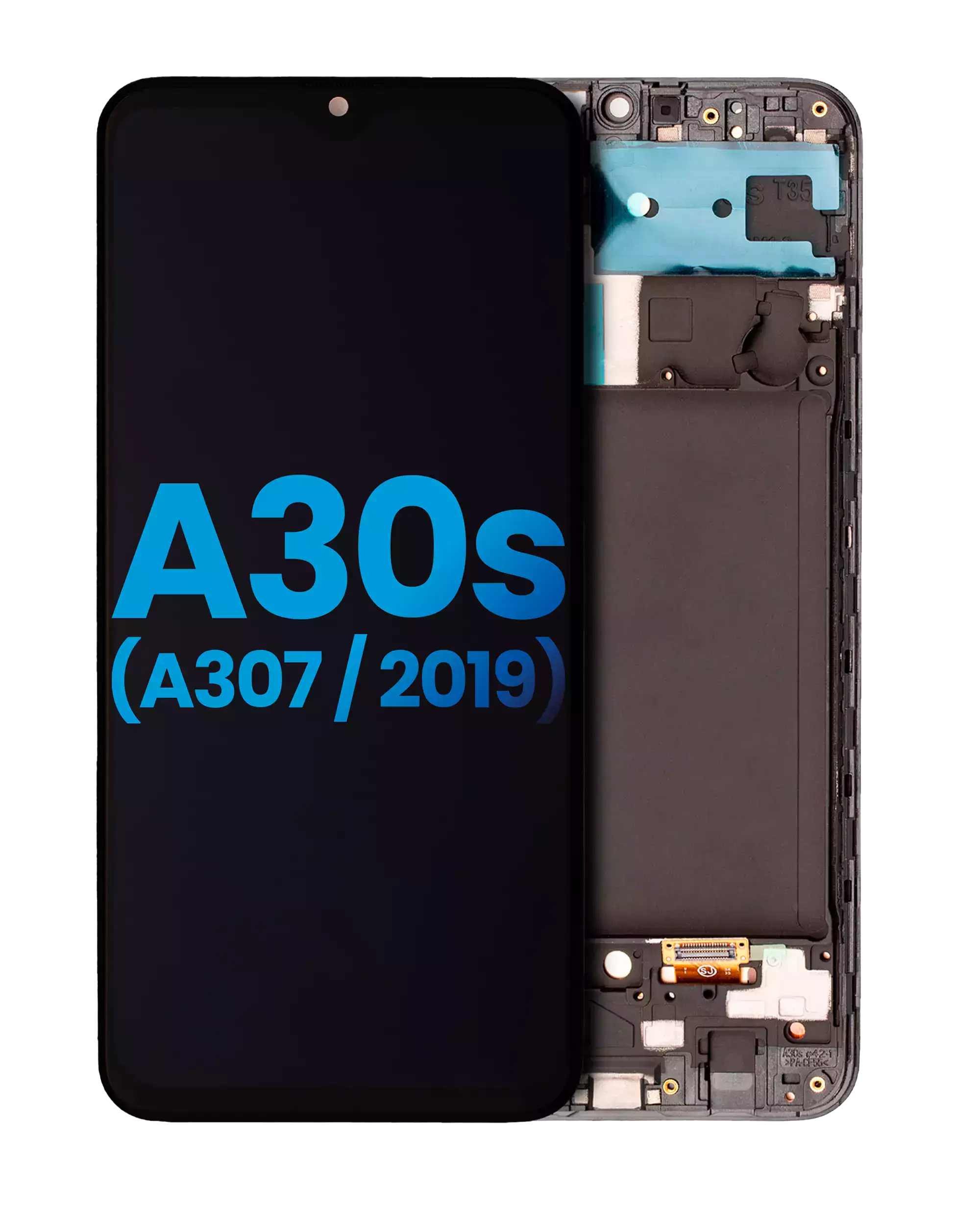 LCD Assembly With Frame (Without Finger Print Sensor) For Samsung Galaxy A30s (A307 / 2019)