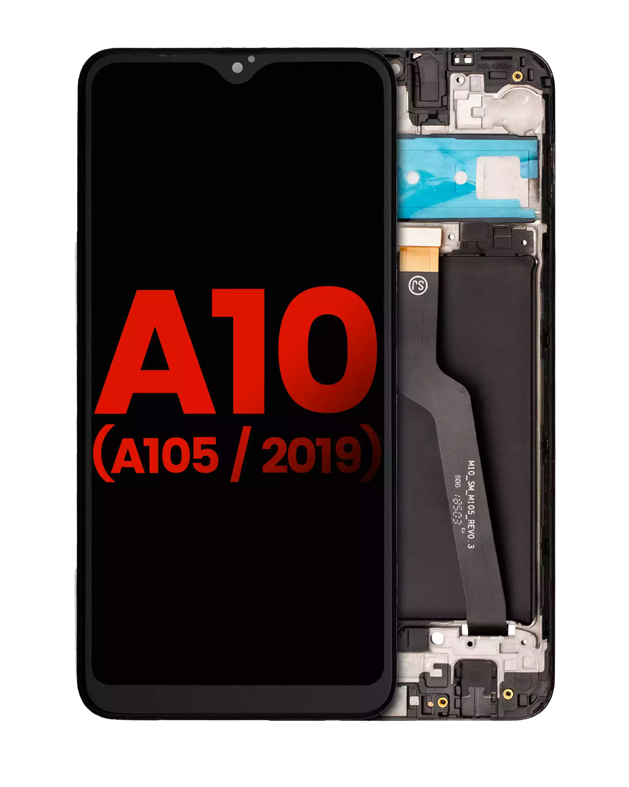 LCD Assembly With Frame For Samsung Galaxy A10 (A105 / 2019) (Single Card Version)