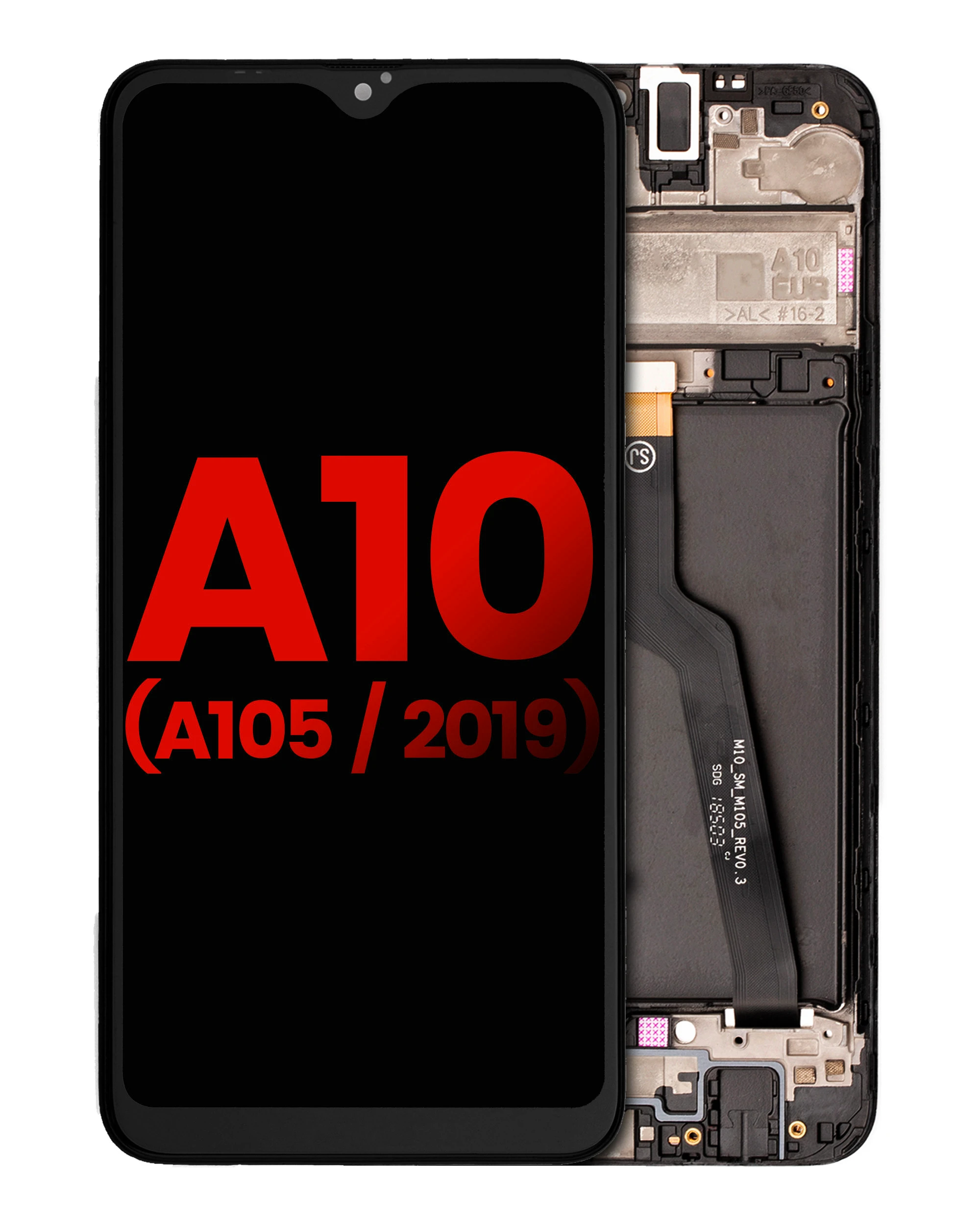 LCD Assembly With Frame For Samsung Galaxy A10 (A105 / 2019) (Dual Card Version)