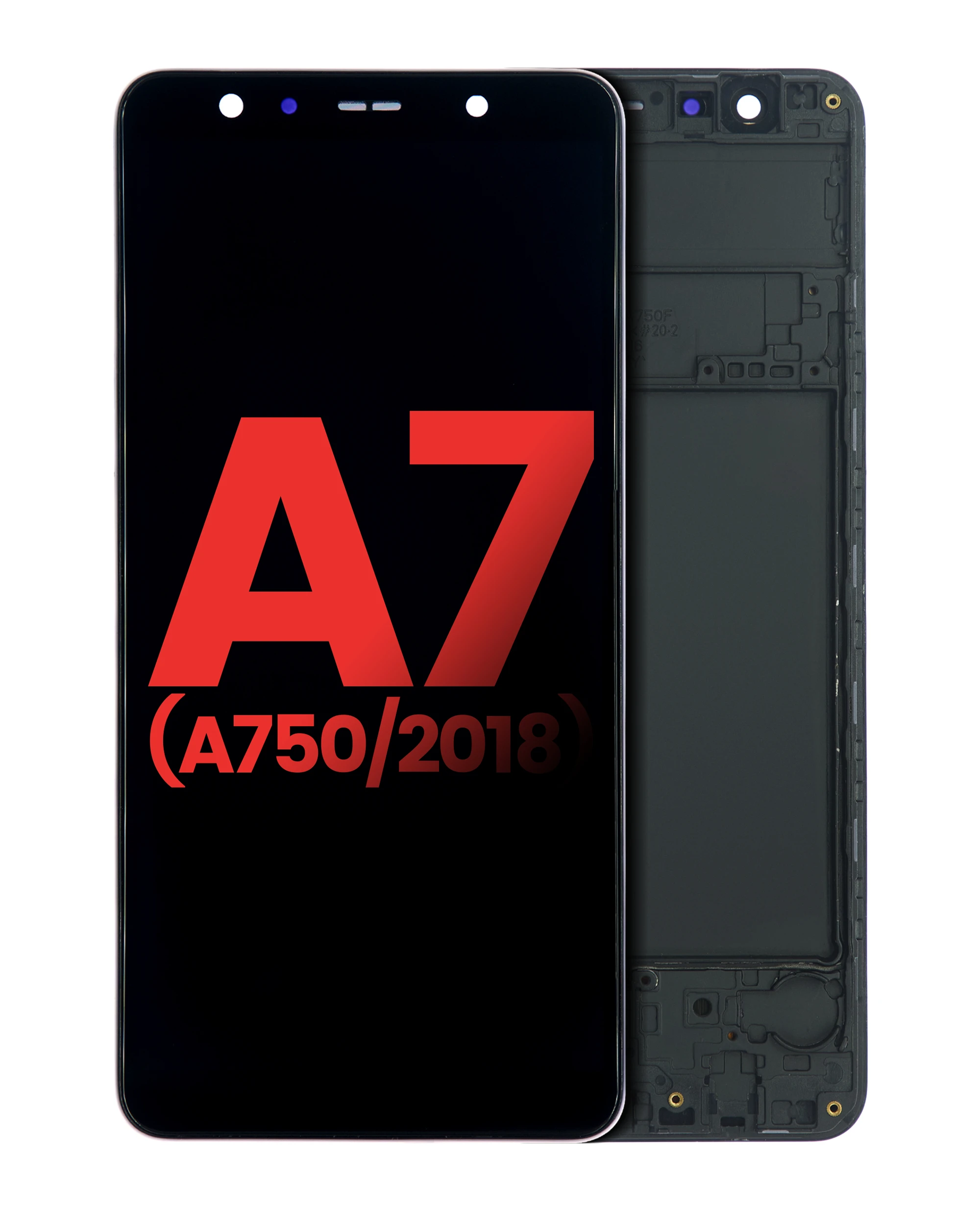 OLED Assembly With Frame For Samsung Galaxy A7 (A750 / 2018) (Black)