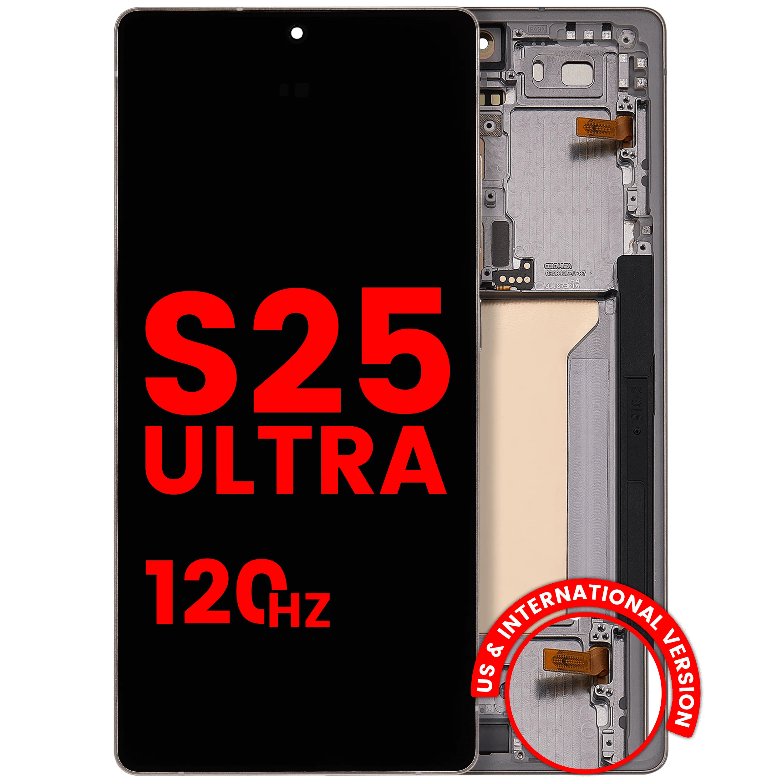 OLED Assembly With Frame For Samsung Galaxy S25 Ultra 5G (US & International) (Aftermarket Pro) (120Hz) (Titanium Pink Gold / Jade Green / Grey)
