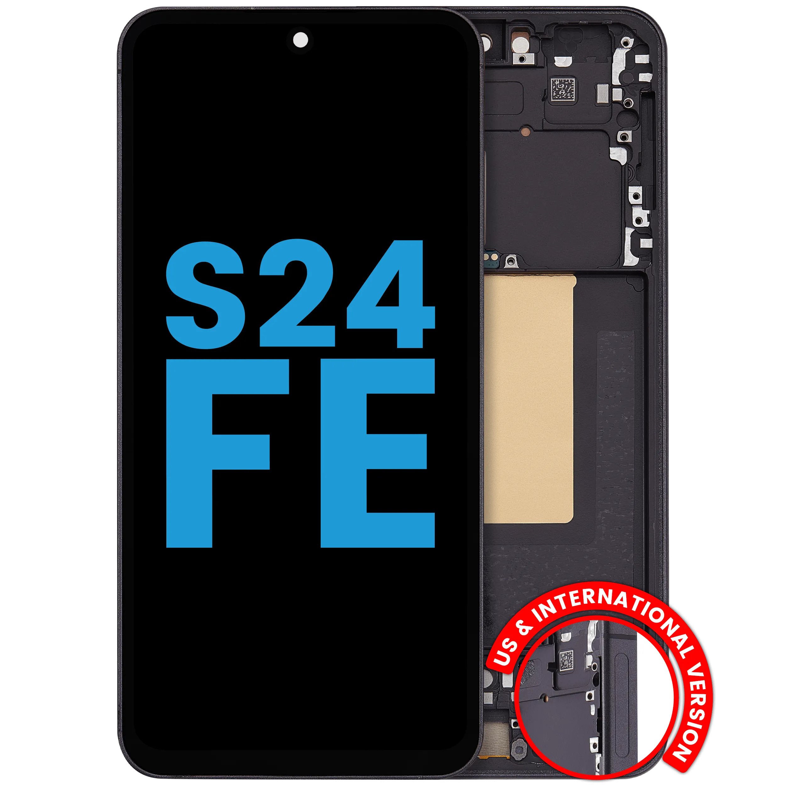 LCD Assembly With Frame For Samsung Galaxy S24 FE 5G (US & International Version) (Graphite)