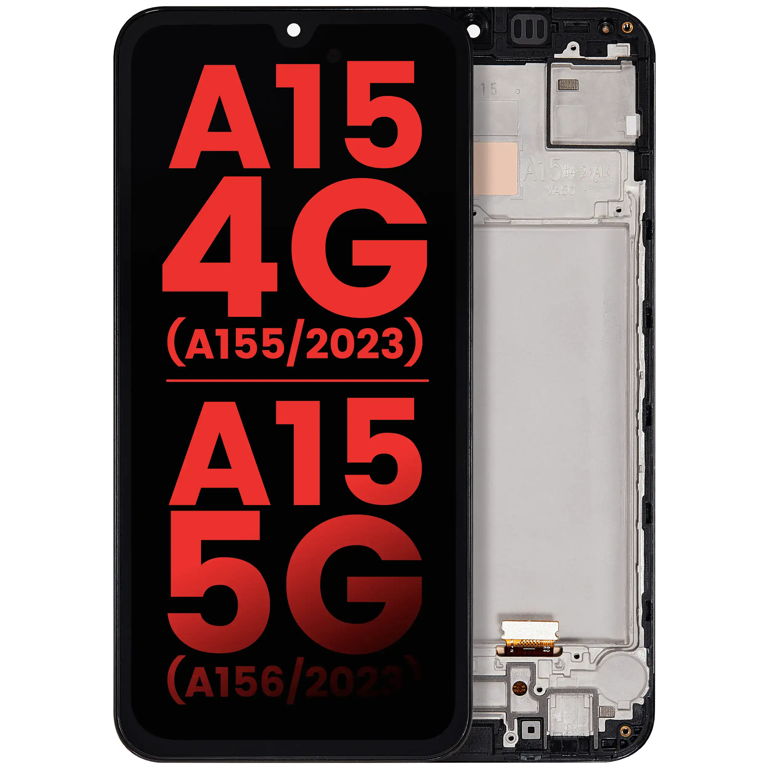 OLED Assembly With Frame Compatible For Samsung Galaxy A15 4G (A155 / 2023) / A15 5G (A156 / 2023)