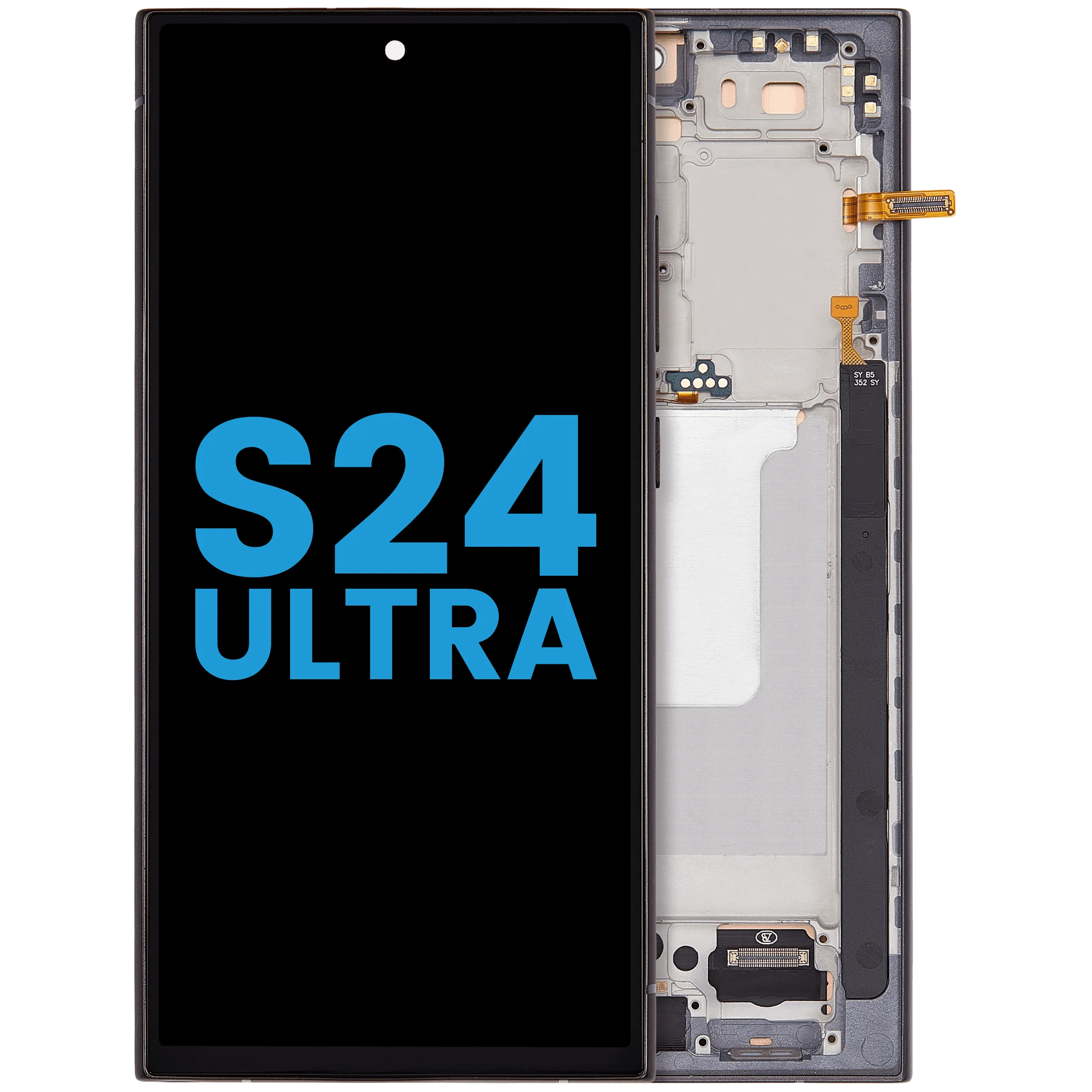 LCD Assembly With Frame (Without FingerPrint Sensor) For Samsung Galaxy S24 Ultra 5G (Titanium Black)