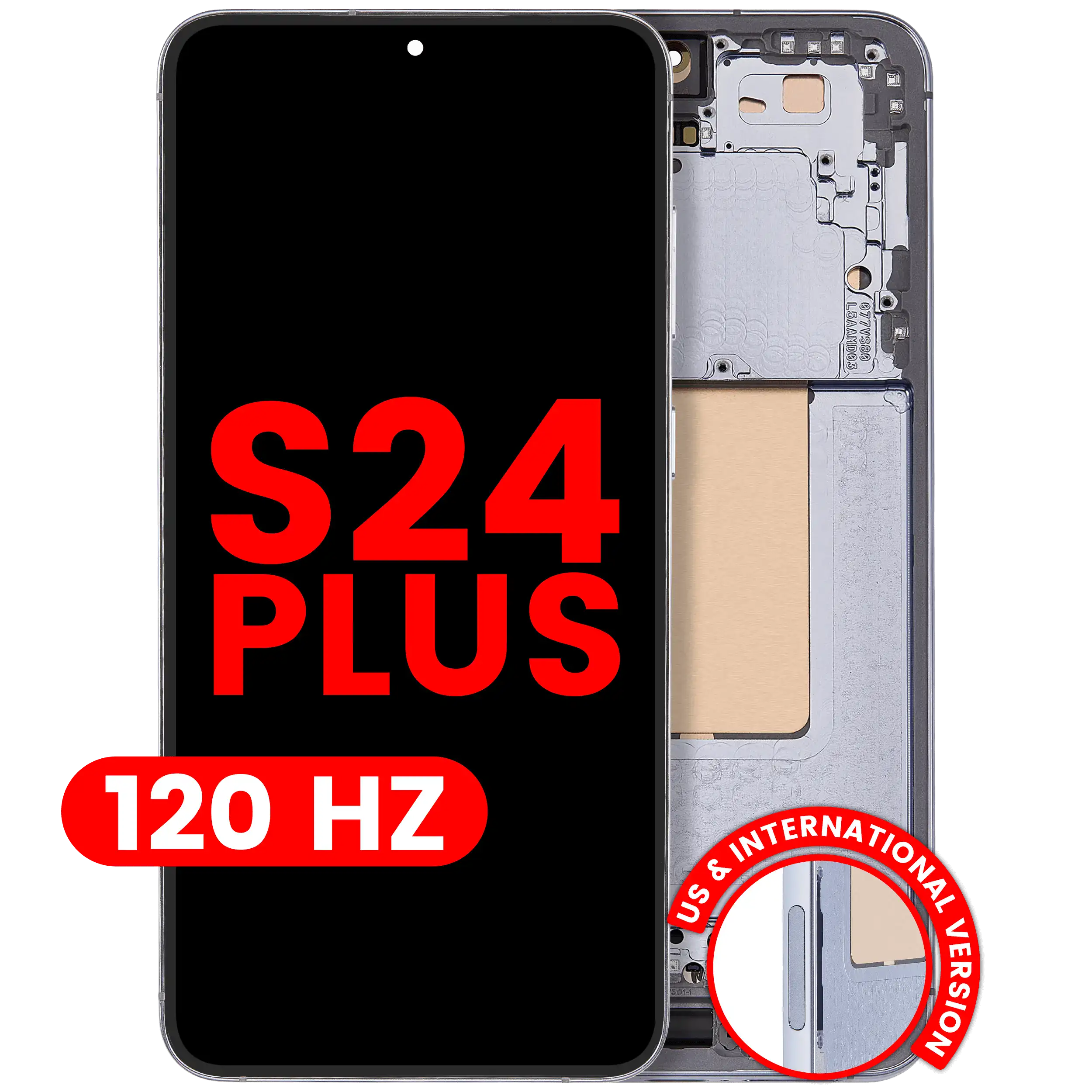 OLED Assembly With Frame For Samsung Galaxy S24 Plus 5G (US & International Version) (Aftermarket Plus) (120Hz) (Sapphire Blue)