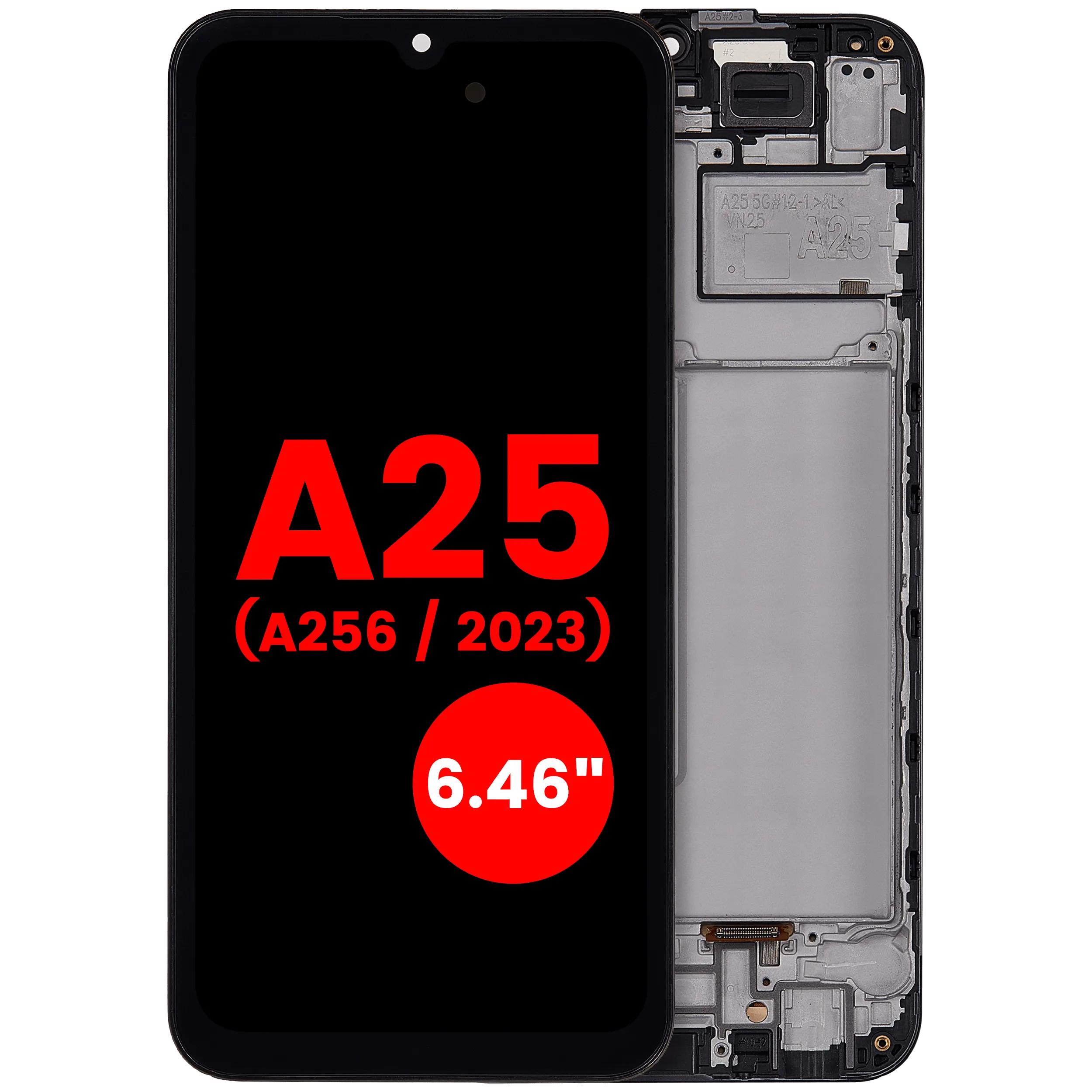 OLED Assembly With Frame For Samsung Galaxy A25 5G (A256 / 2023) (6.46″)