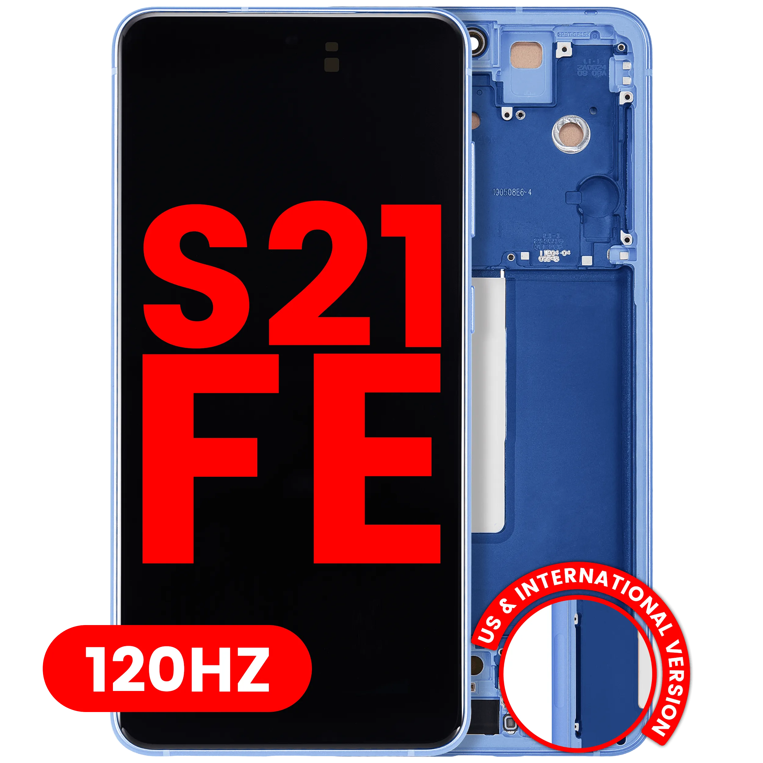 OLED Assembly With Frame For Samsung Galaxy S21 FE 5G (US & International Version) (Aftermarket Plus) (120Hz) (Blue)
