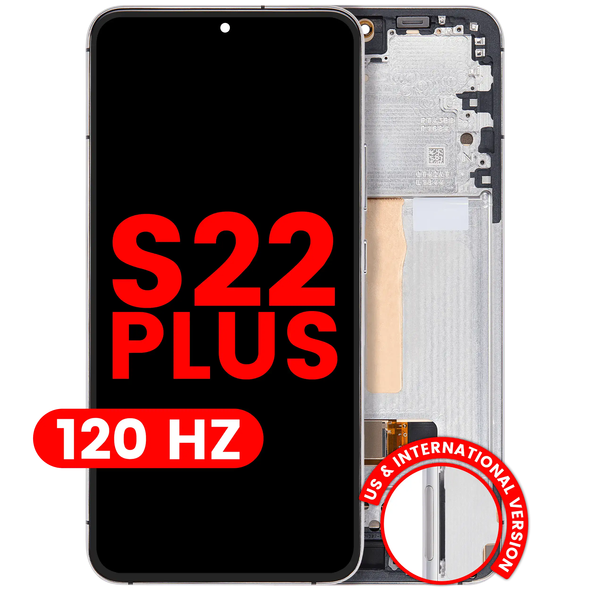 OLED Assembly With Frame For Samsung Galaxy S22 Plus 5G (US & International Version) (Aftermarket Plus) (120Hz) (White)