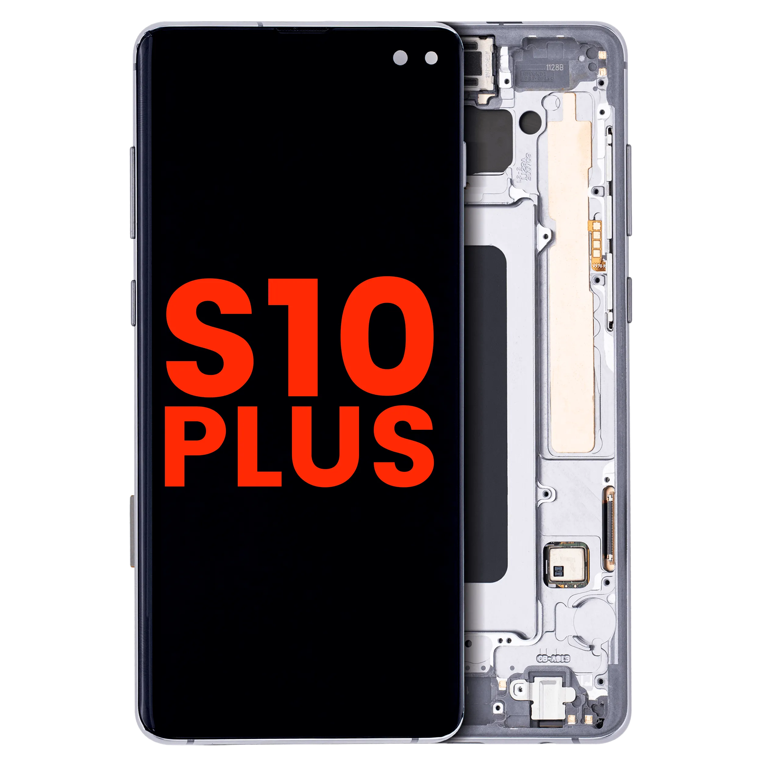 OLED Assembly With Frame For Samsung Galaxy S10 Plus (Aftermarket Plus) (Prism / Ceramic Black)