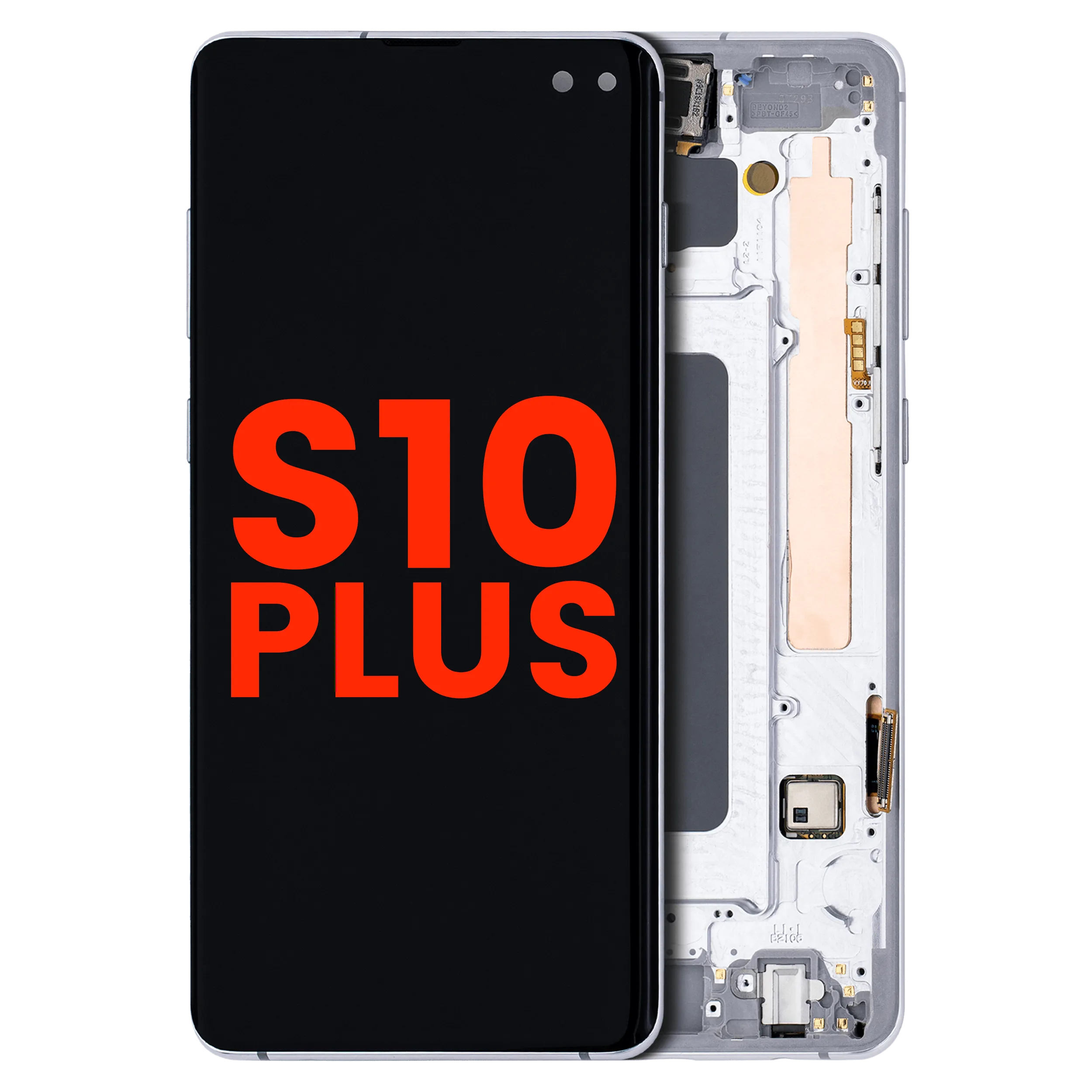OLED Assembly With Frame For Samsung Galaxy S10 Plus (Aftermarket Plus) (Prism White)