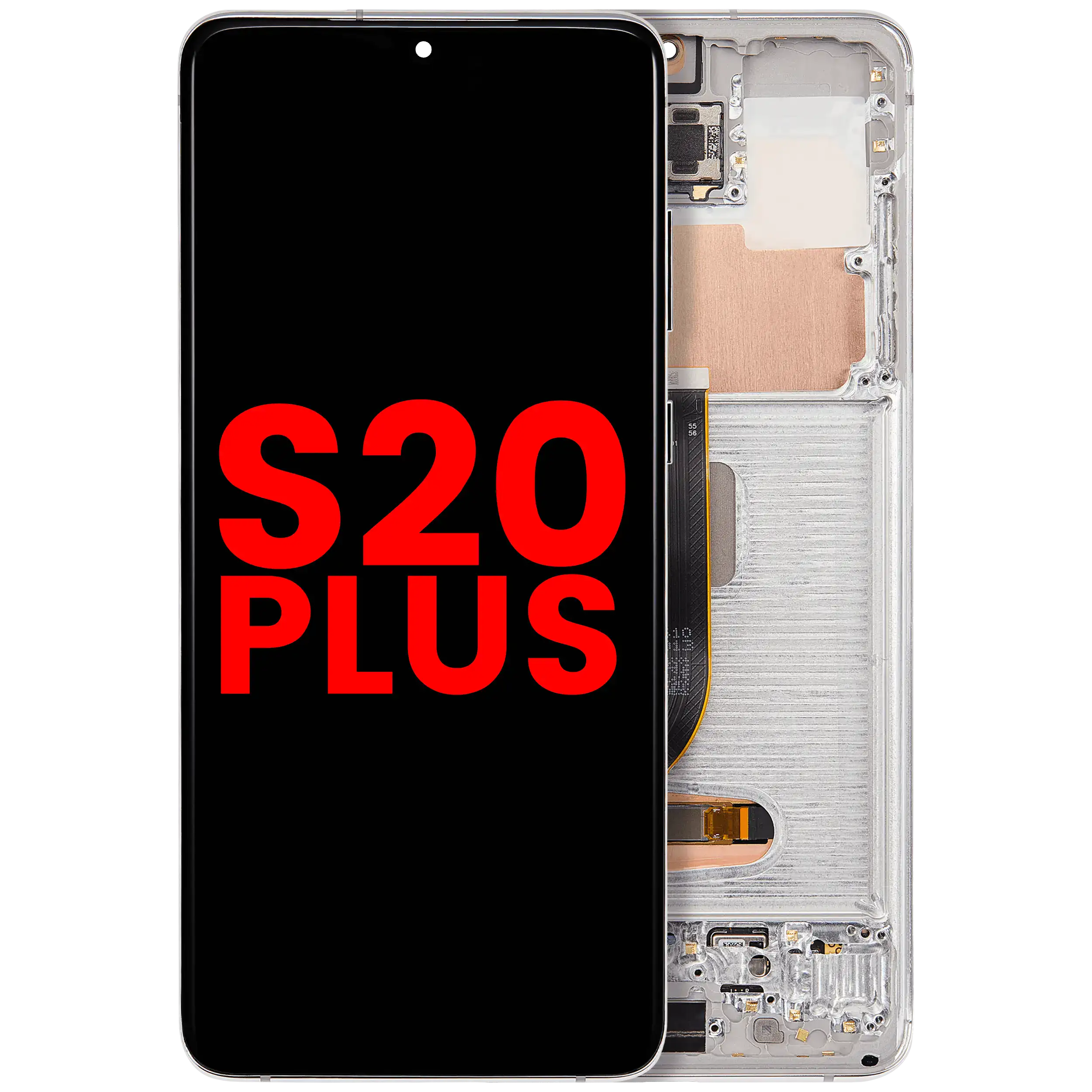 OLED Assembly With Frame For Samsung Galaxy S20 Plus 5G (Aftermarket Plus) (Cloud White)
