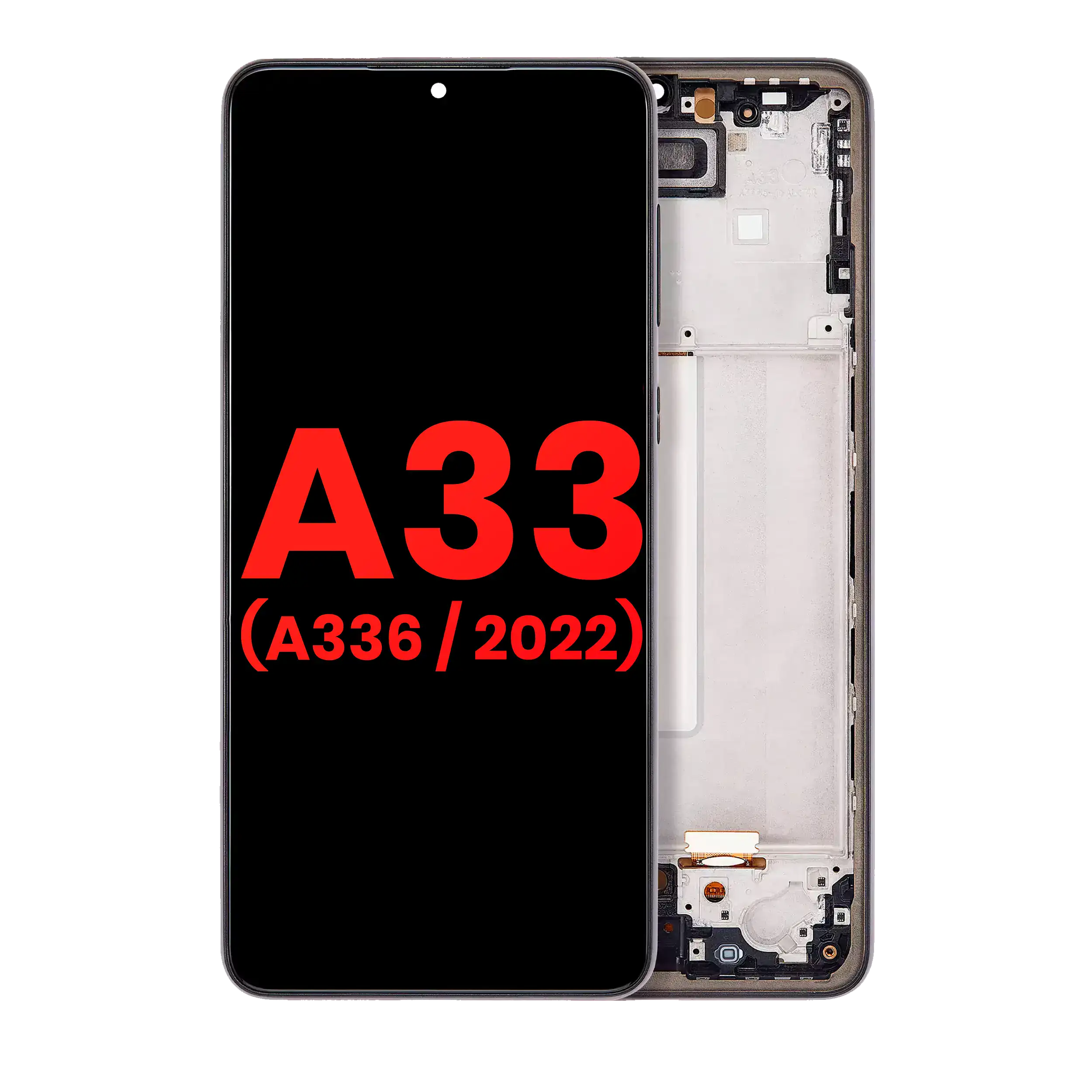 OLED Assembly With Frame For Samsung Galaxy A33 5G (A336 / 2022) (Black)