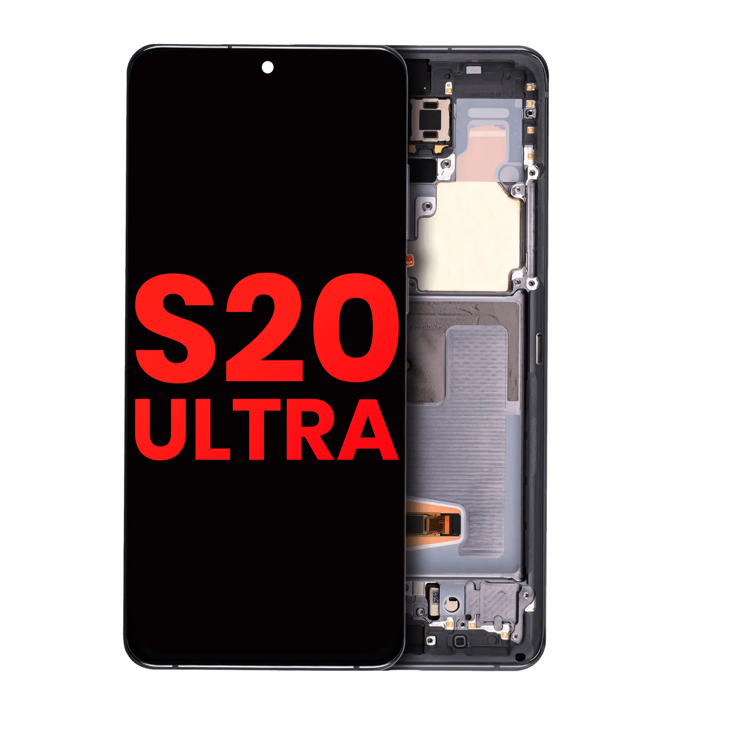 OLED Assembly With Frame For Samsung Galaxy S20 Ultra 5G (Aftermarket Plus) (Cosmic Gray)