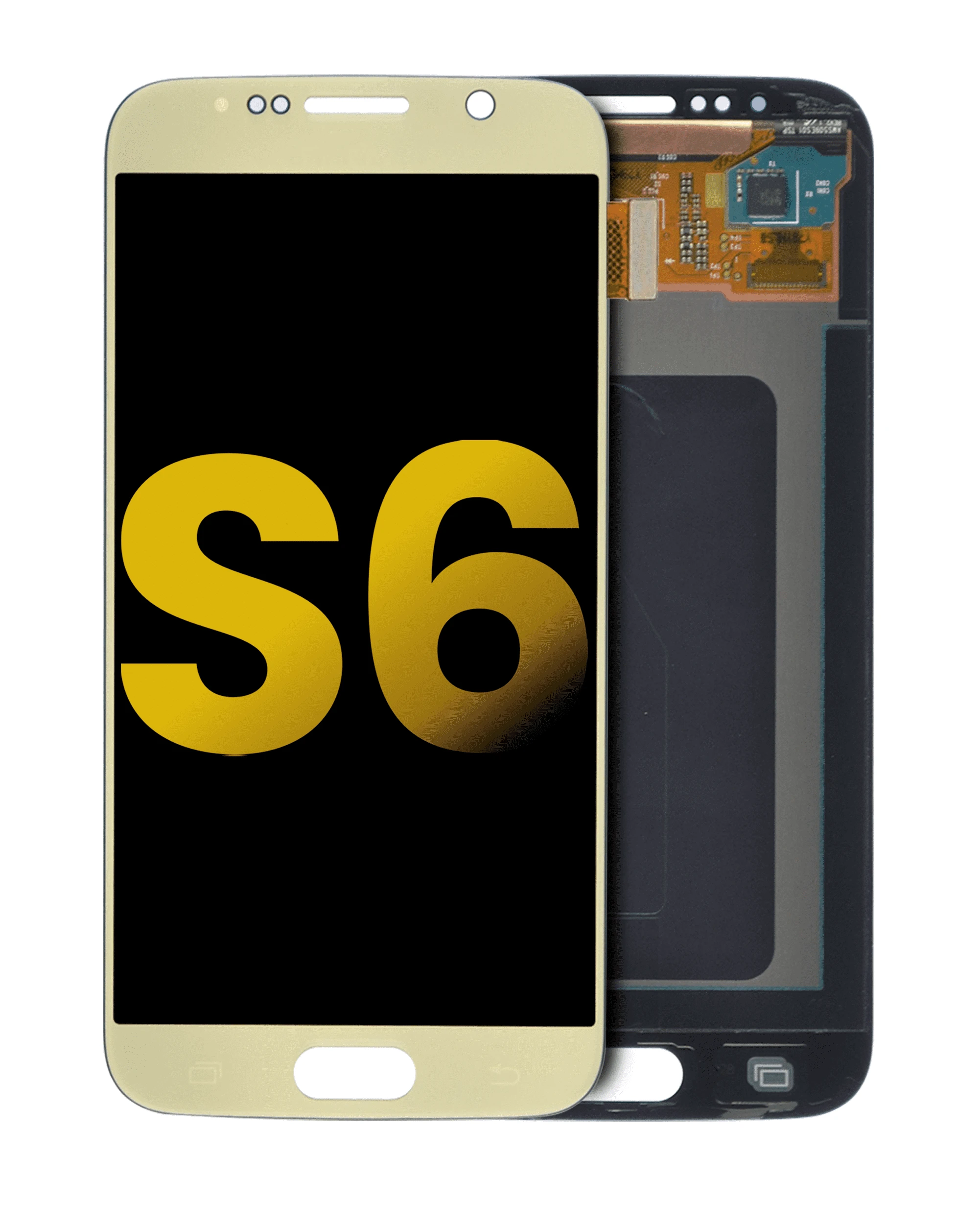 OLED Assembly Without Frame For Samsung Galaxy S6 (Gold Titanium)