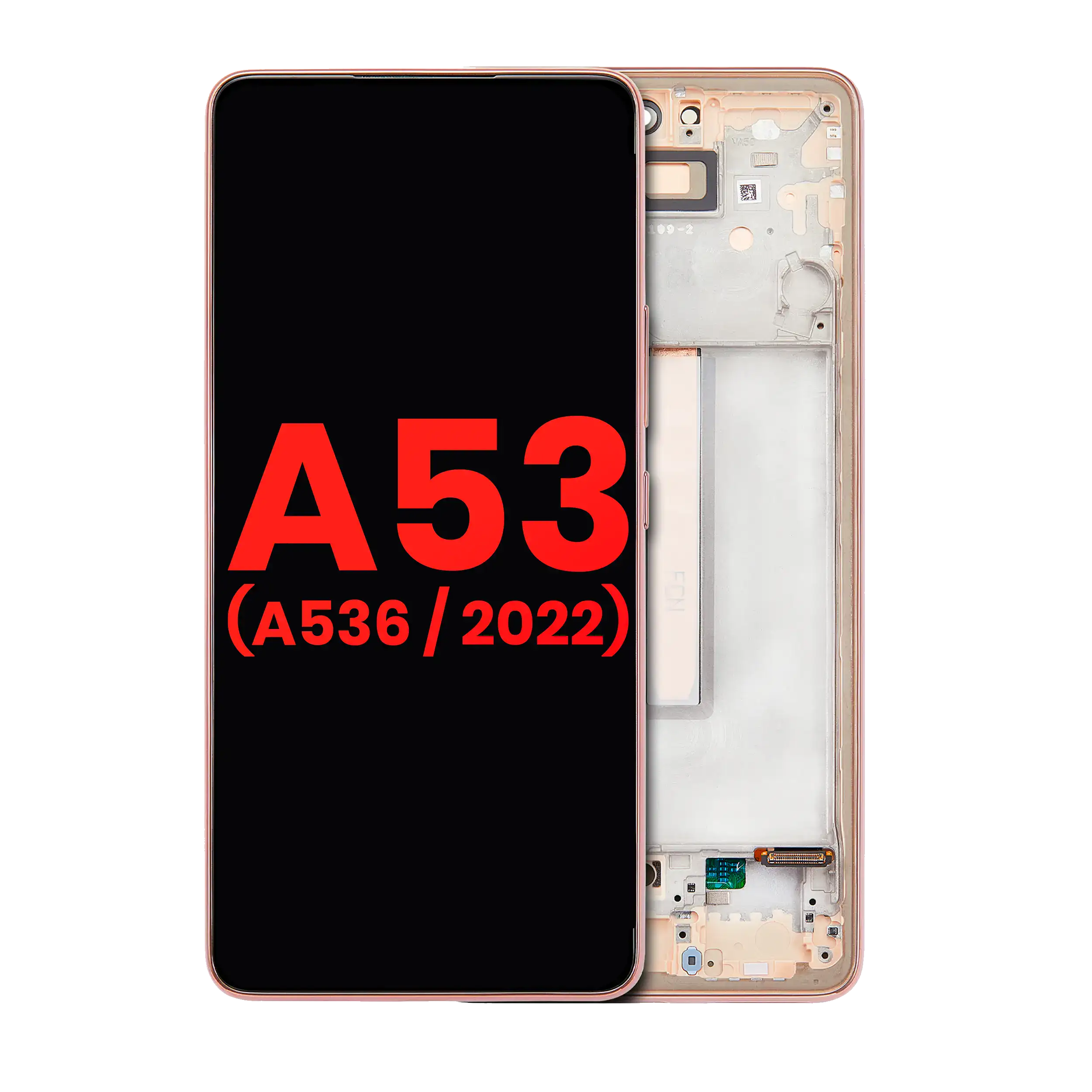 OLED Assembly With Frame For Samsung Galaxy A53 5G (A536 / 2022) (6.36″) (Peach)