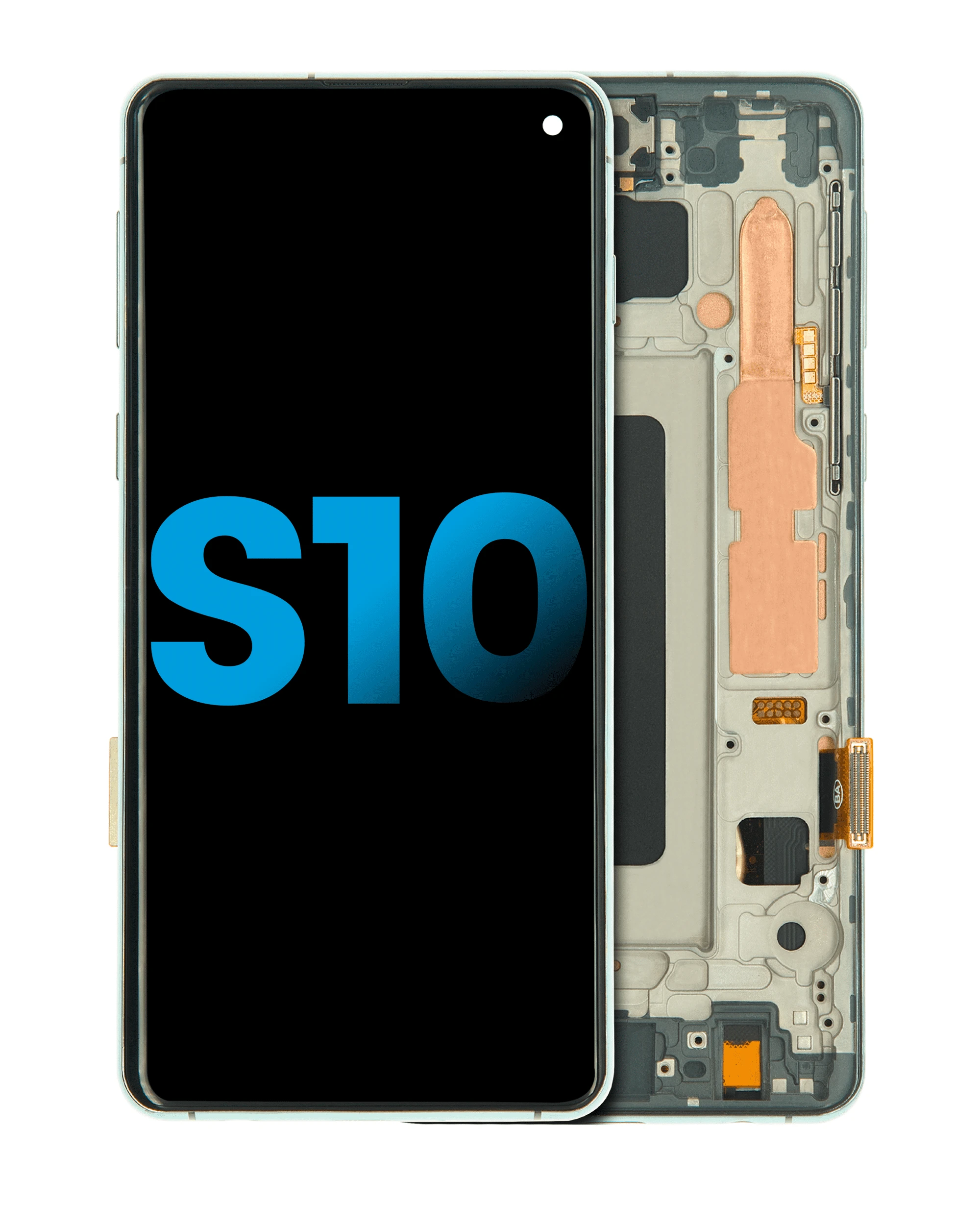 LCD Assembly With Frame (Without Fingerprint Sensor) For Samsung Galaxy S10 (Aftermarket Plus: TFT) (Prism Green)