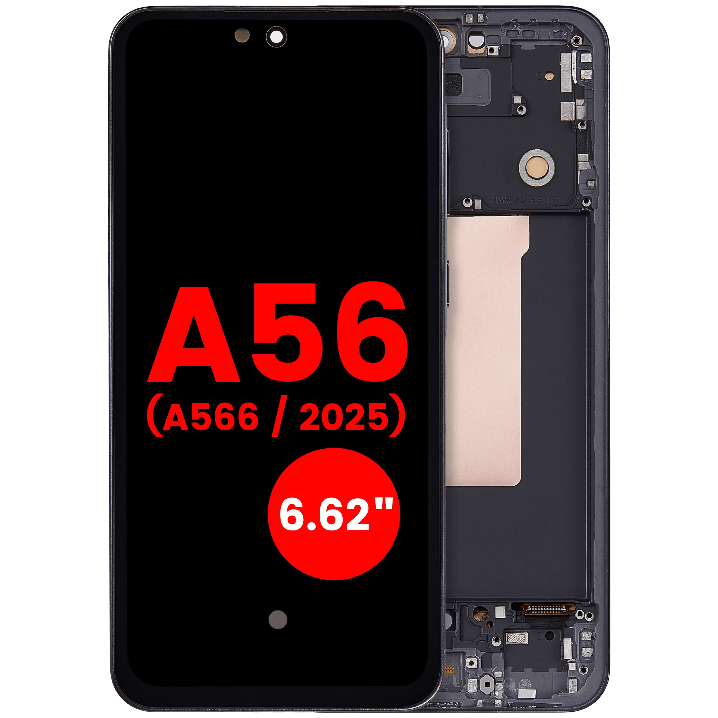 OLED Assembly With Frame For Samsung Galaxy A56 5G (A566 / 2025) (6.62″) (Graphite)