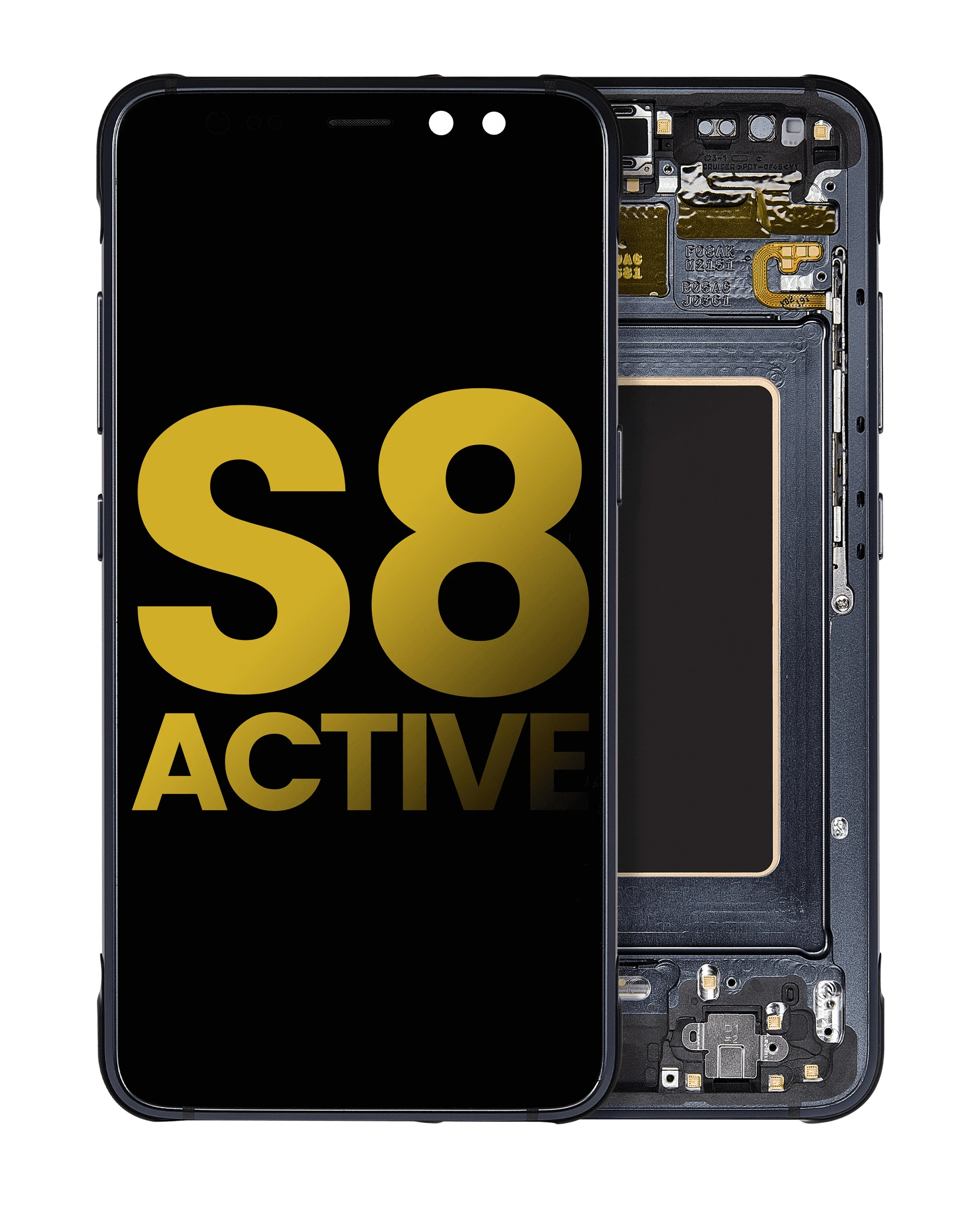 OLED Assembly With Frame For Samsung Galaxy S8 Active (Meteor Gray)
