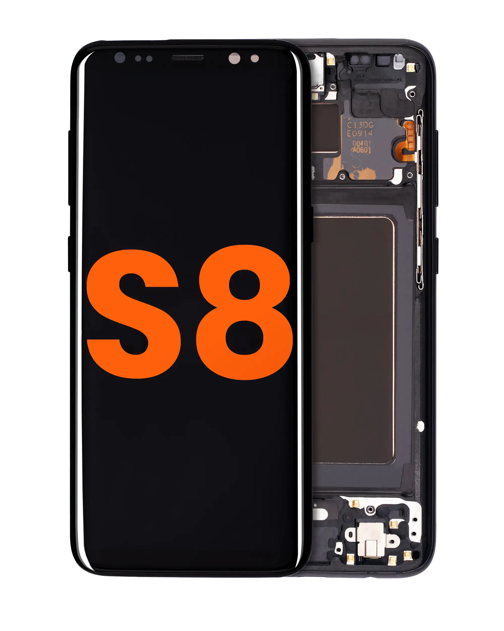OLED Assembly With Frame For Samsung Galaxy S8 (Midnight Black)