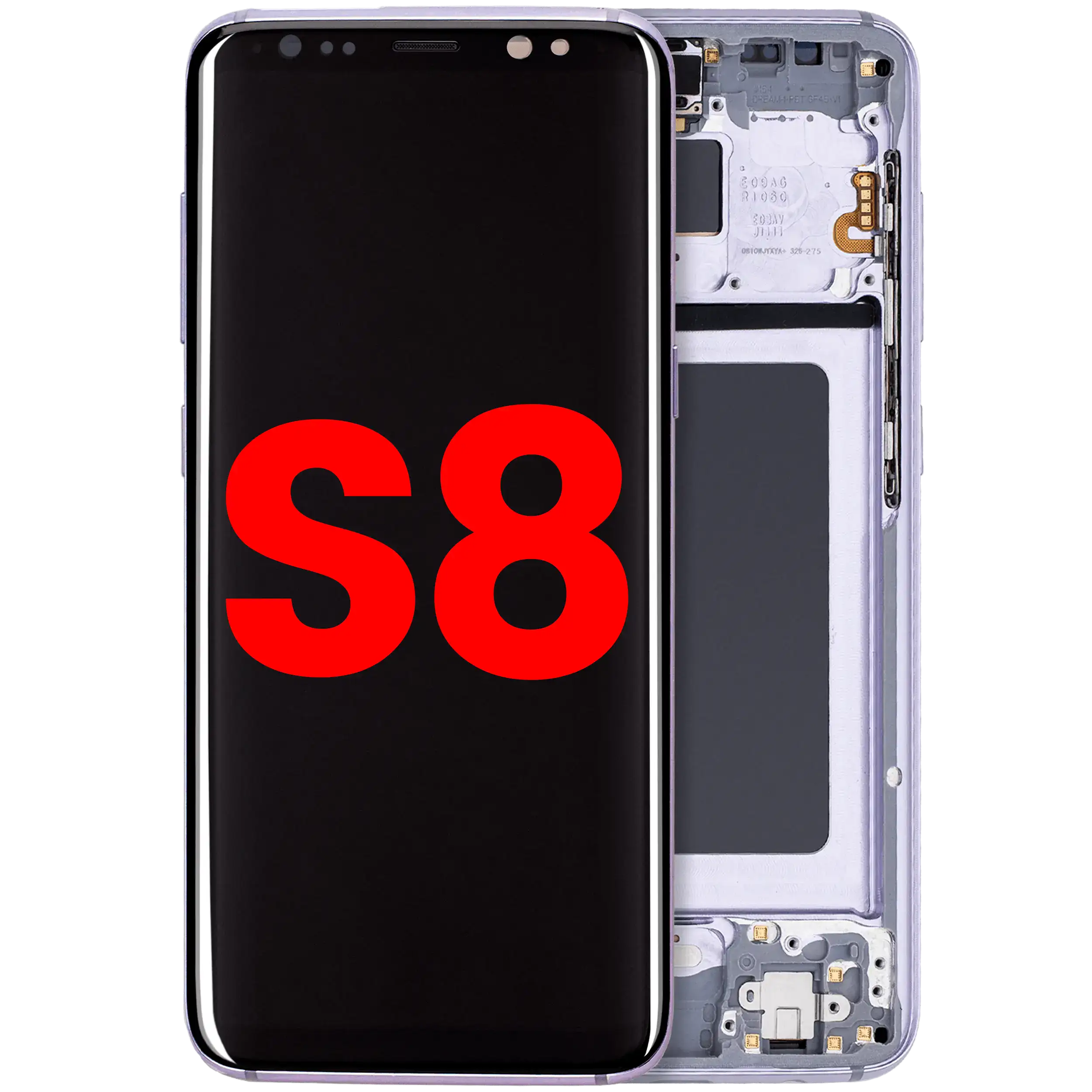 OLED Assembly With Frame For Samsung Galaxy S8 (Aftermarket Plus) (Orchid Gray)