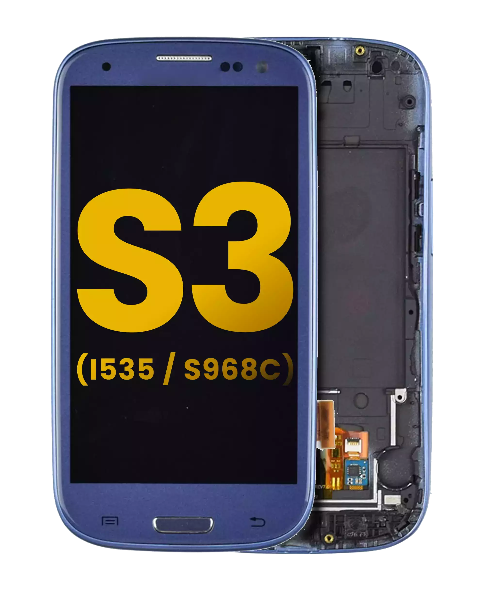 LCD Assembly With Frame For Samsung Galaxy S3 (i535 / S968C) (Verizon / Straight Talk) (Blue)
