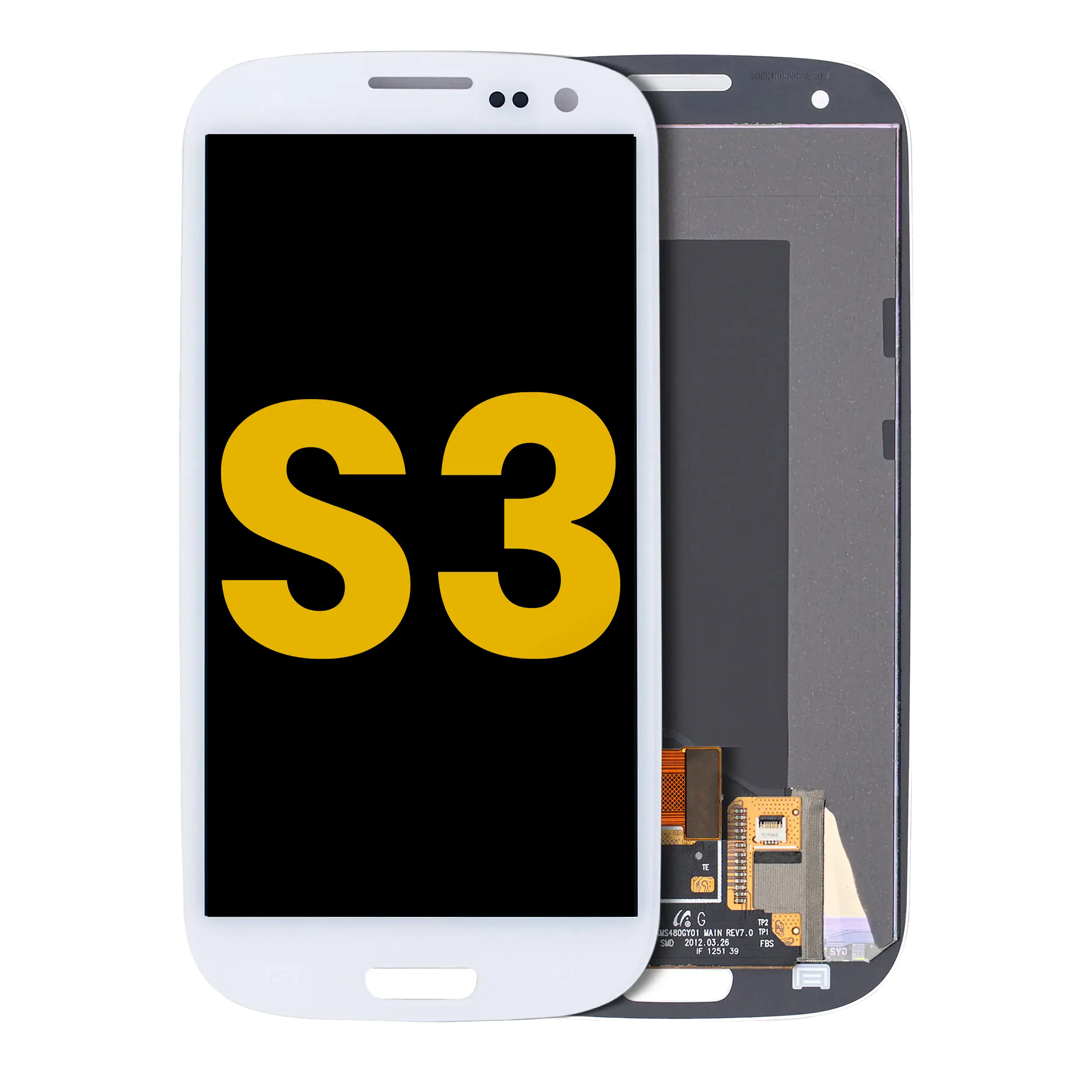 LCD Assembly Without Frame For Samsung Galaxy S3 (White)