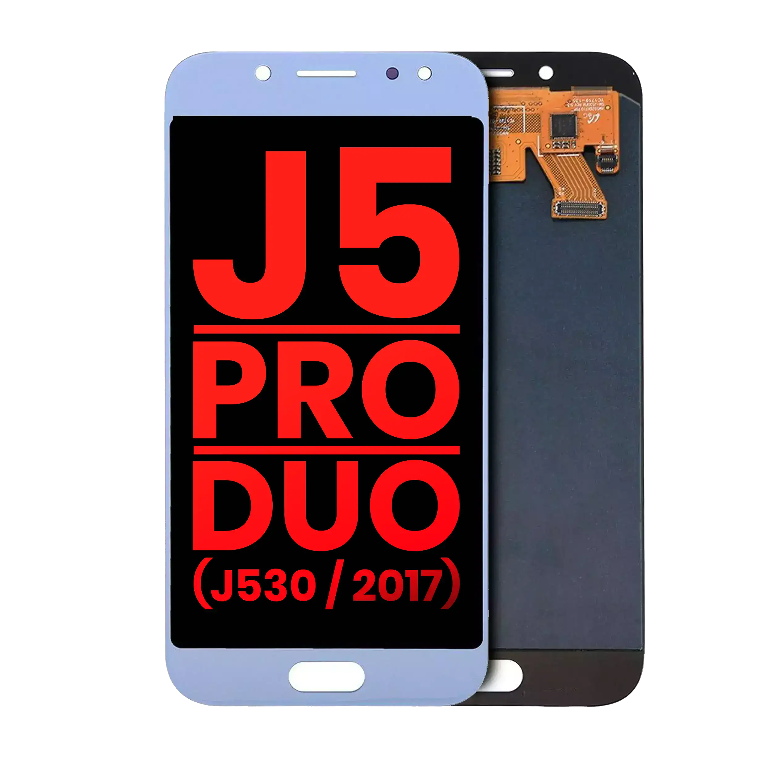 OLED Assembly Without Frame For Samsung Galaxy J5 / Pro / Duo (J530 / 2017) (Aftermarket Plus) (Blue / Silver)