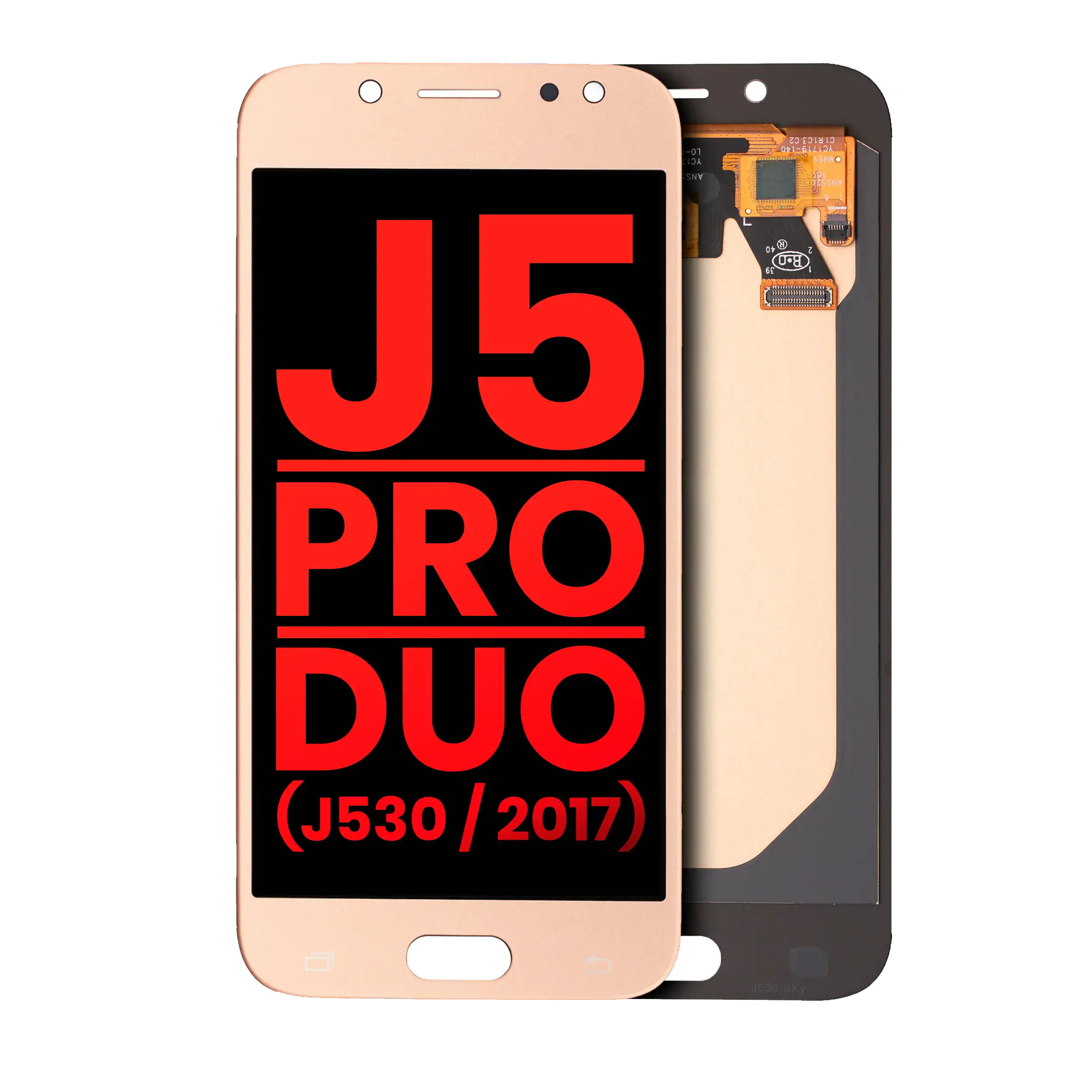 OLED Assembly Without Frame For Samsung Galaxy J5 / Pro / Duo (J530 / 2017) (Aftermarket Plus) (Gold)