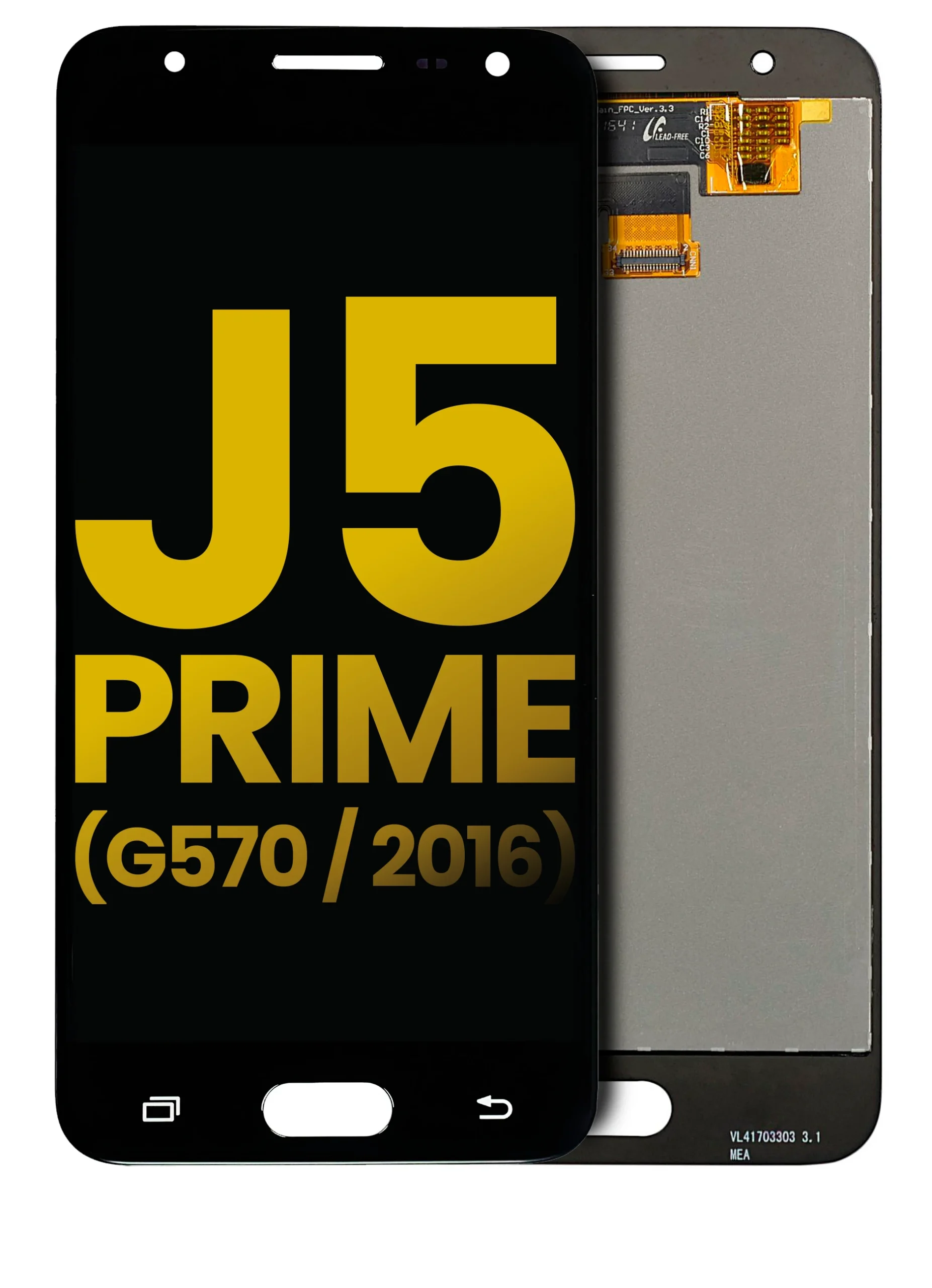 LCD Assembly Without Frame For Samsung Galaxy J5 Prime (G570 / 2016) (Gold)