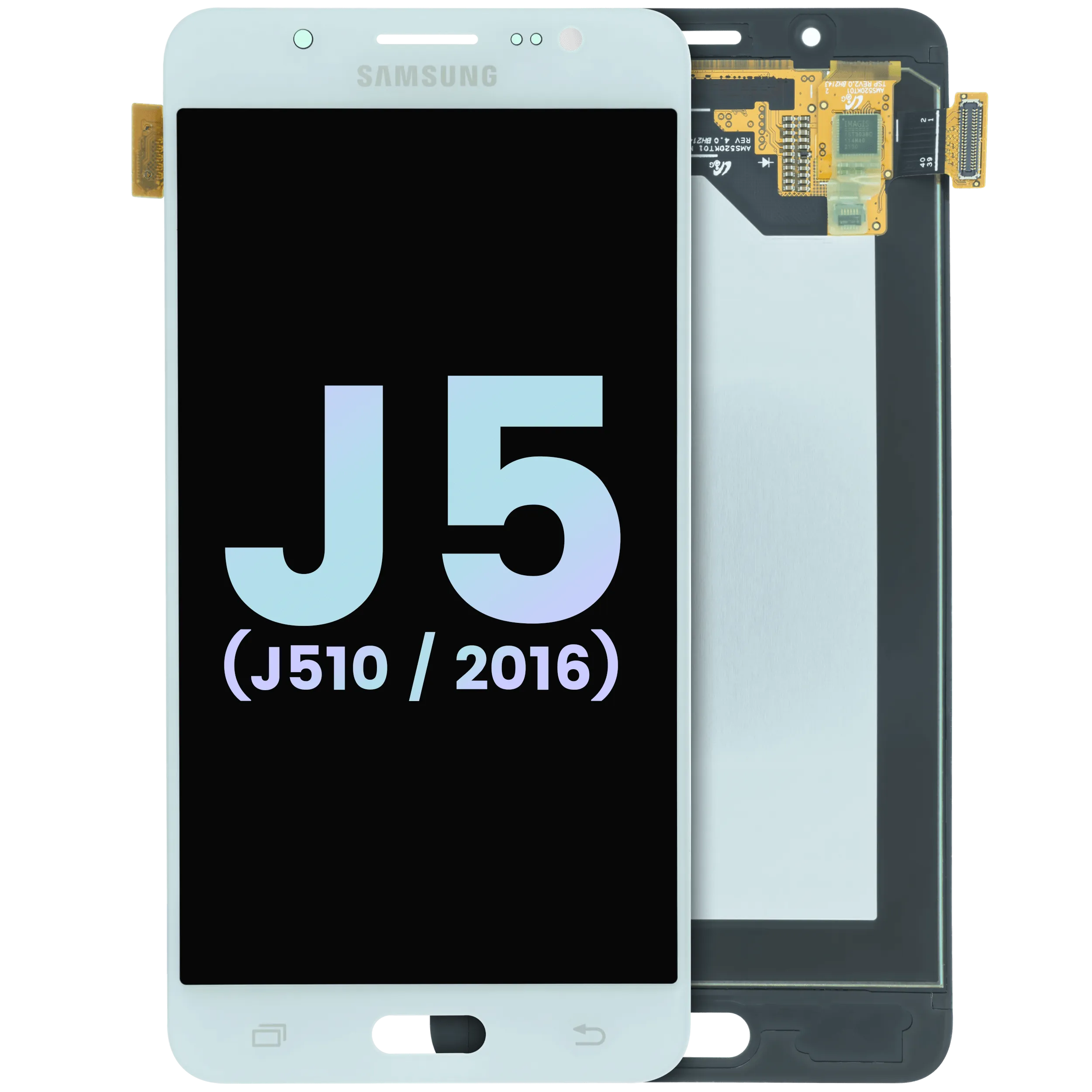 LCD Assembly Without Frame Compatible For Samsung Galaxy J5 (J510) (White)