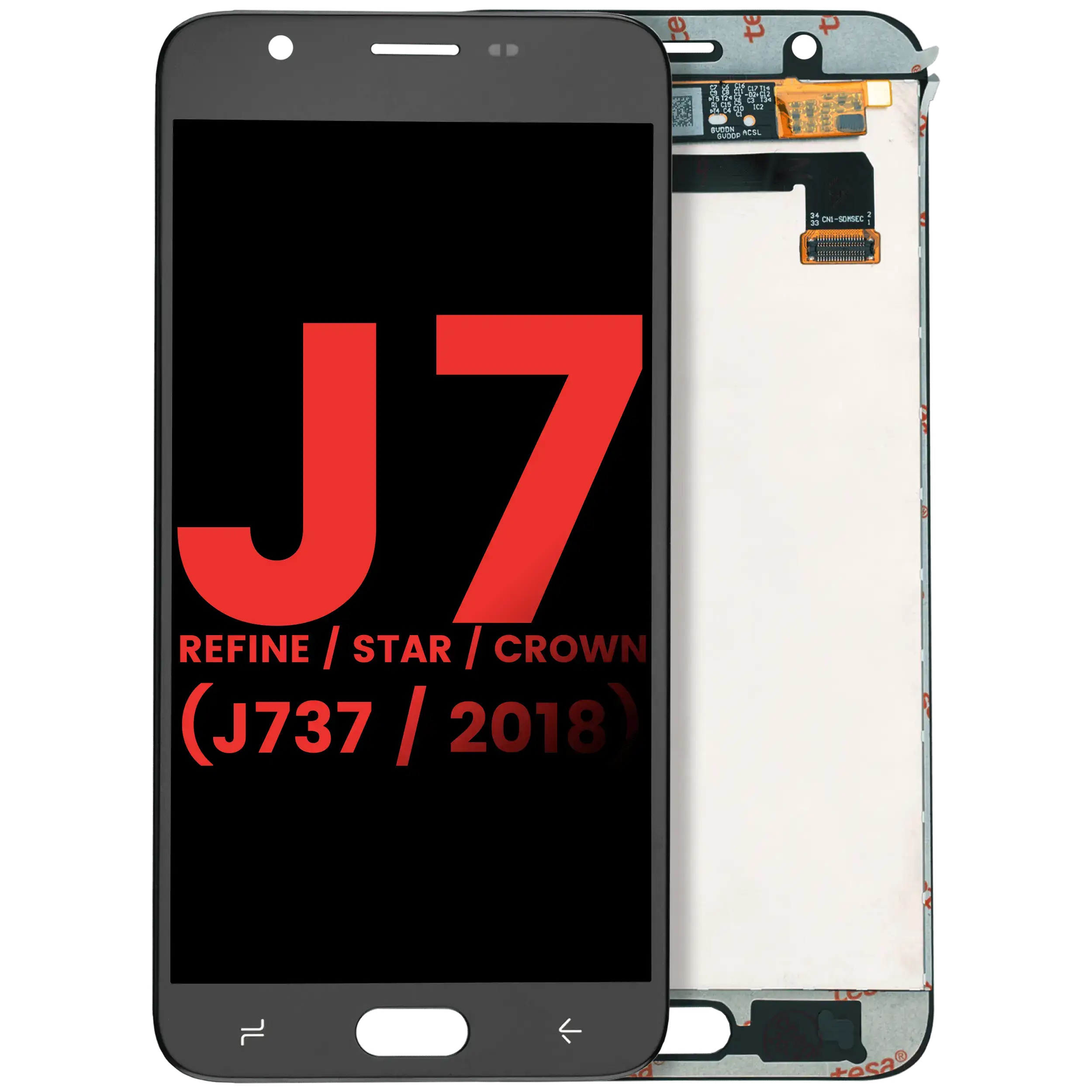 LCD Assembly Without Frame For Samsung Galaxy J7 Refine / Star / Crown (J737 / 2018) (Aftermarket Plus) (Black)