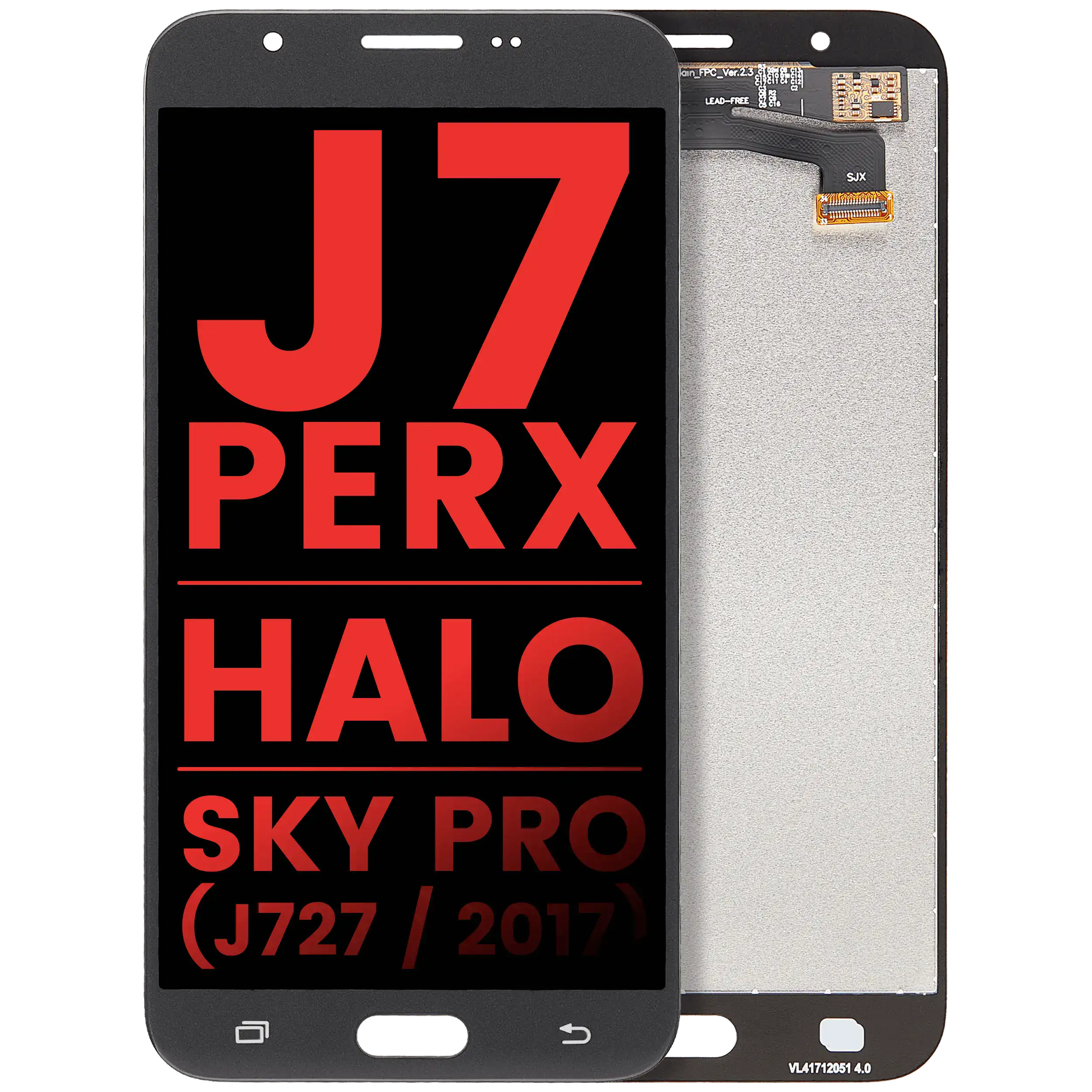LCD Assembly Without Frame For Samsung Galaxy J7 Perx / Halo / Sky Pro (J727 / 2017) (Aftermarket Plus) (Silver / Gray)