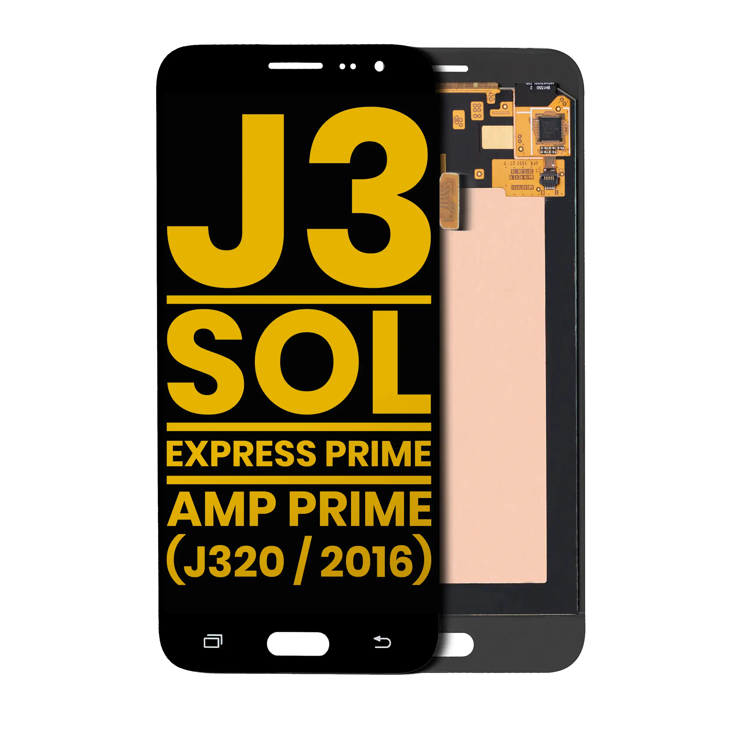 OLED Assembly Without Frame For Samsung Galaxy J3 / Sol 4G / Express Prime / Amp Prime (J320 / 2016) (Black)