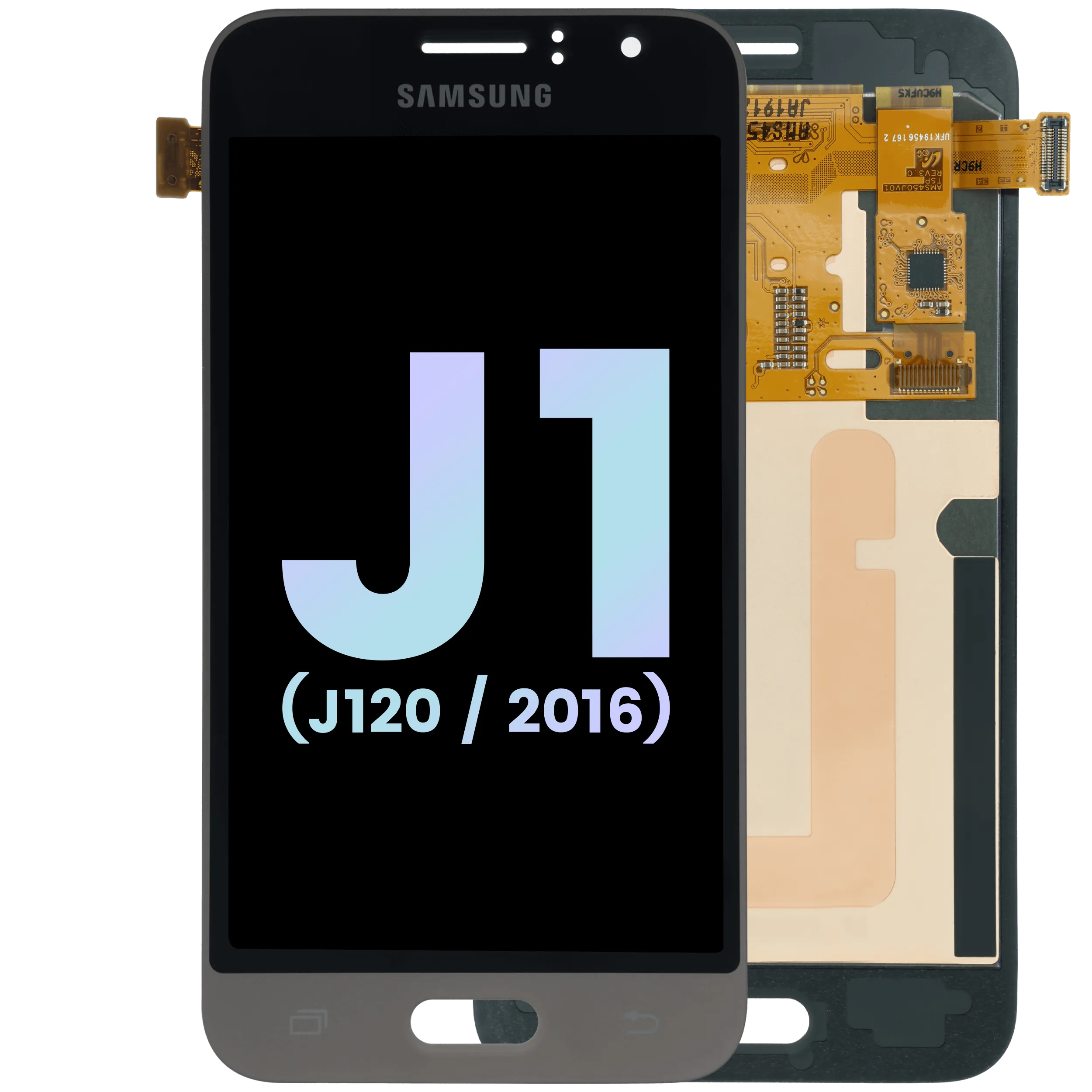 OLED Assembly Without Frame Compatible For Samsung Galaxy J1 (J120) (Gold)