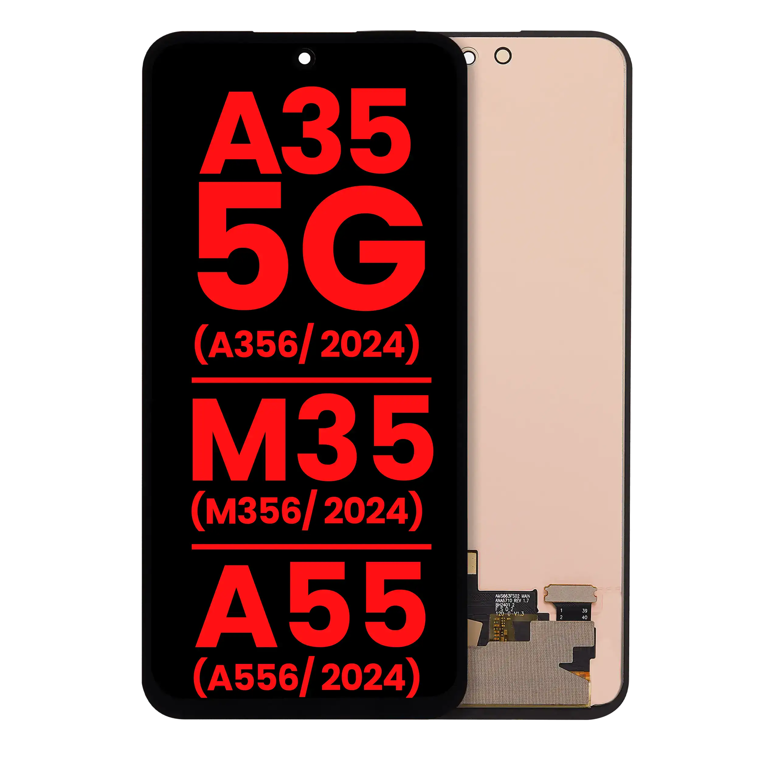 OLED Assembly Without Frame For Samsung Galaxy A35 5G (A356 / 2024) / M35 (M356 / 2024) / A55 (A556 / 2024) (Aftermarket Plus)