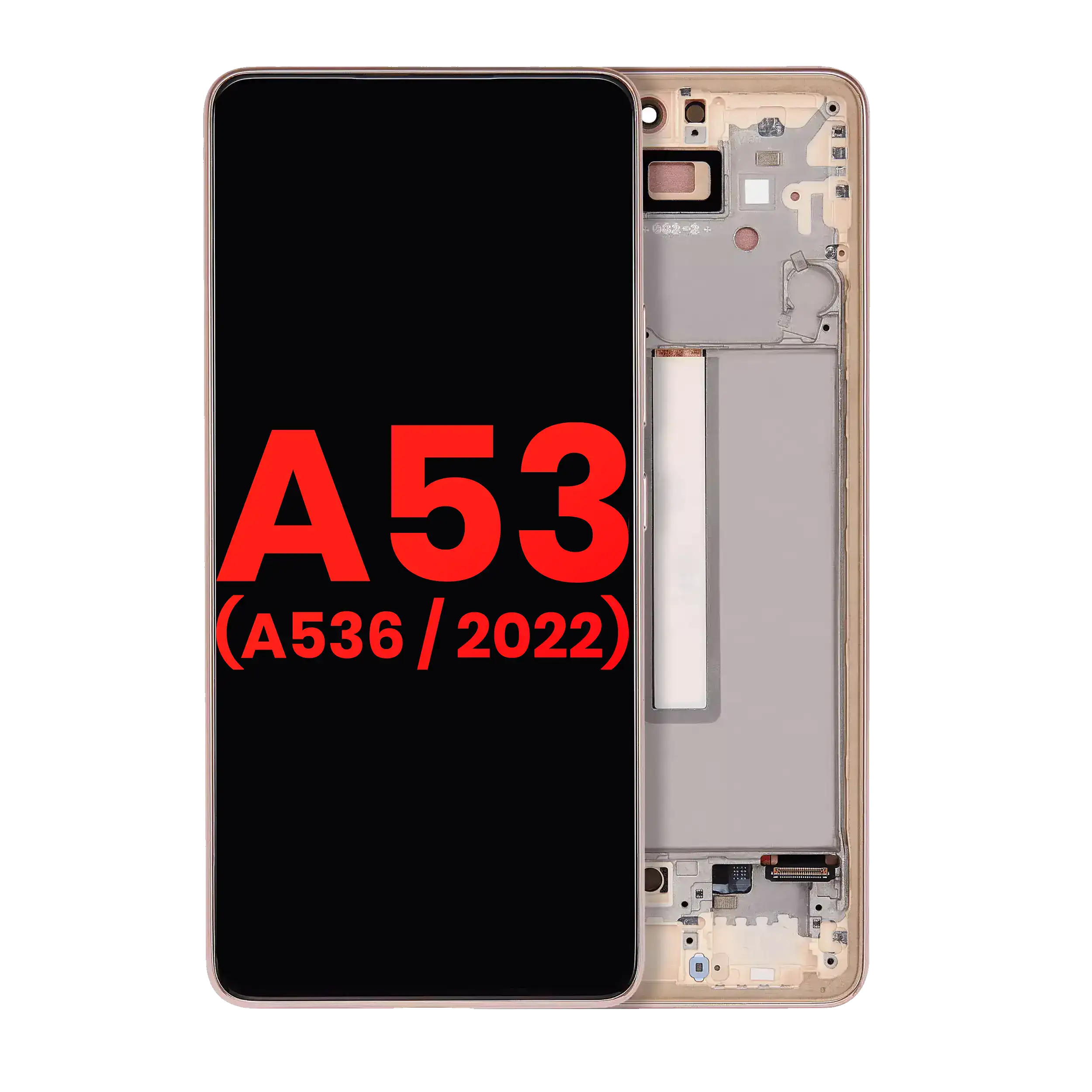 OLED Assembly With Frame For Samsung Galaxy A53 5G ( A536 / 2022) (6.46″) (Peach)